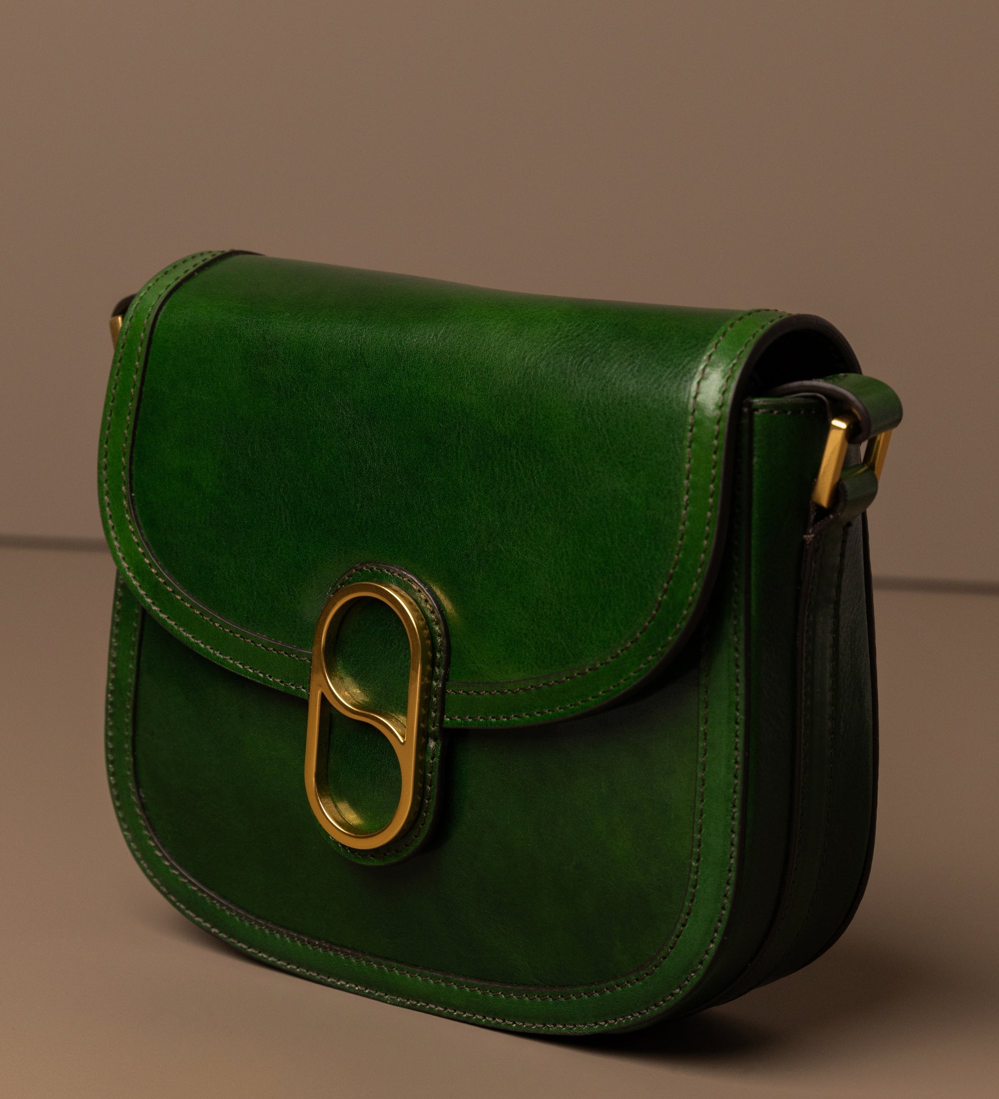 Leren zadeltas crossbodytas voor dames - Villette