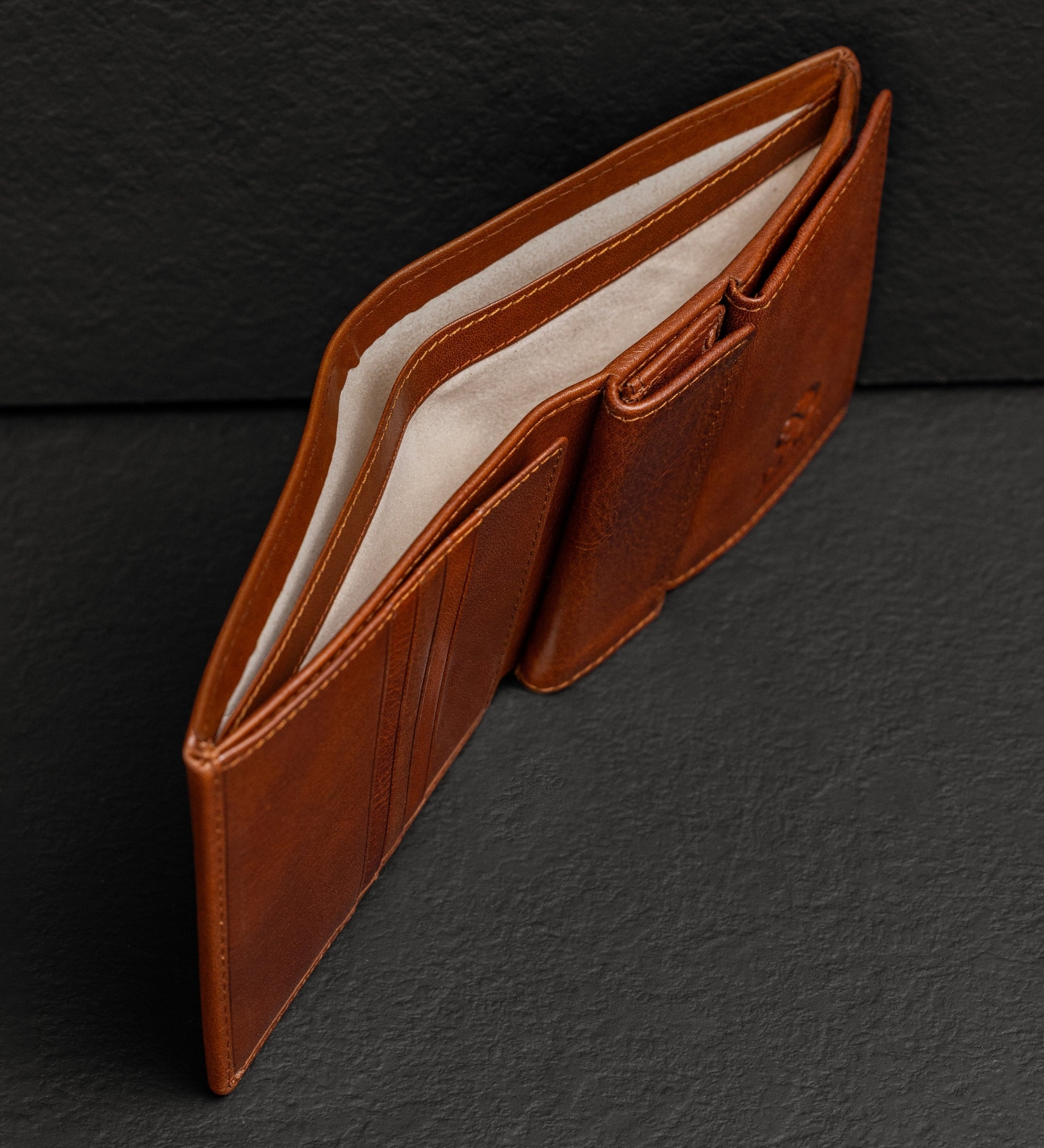 Leren bifold portemonnee - Daniel