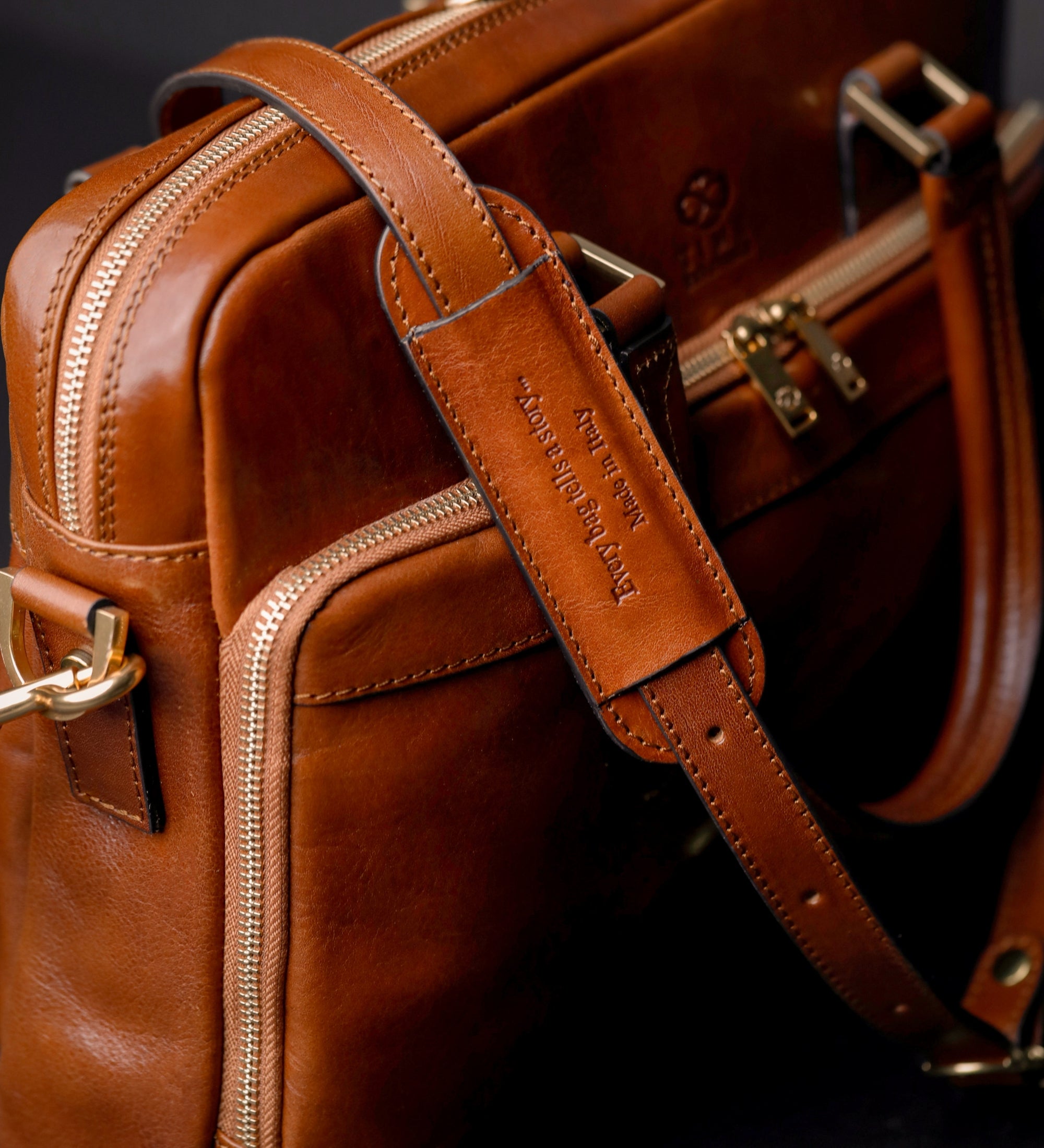 Leren aktetas laptoptas voor dames - Orlando