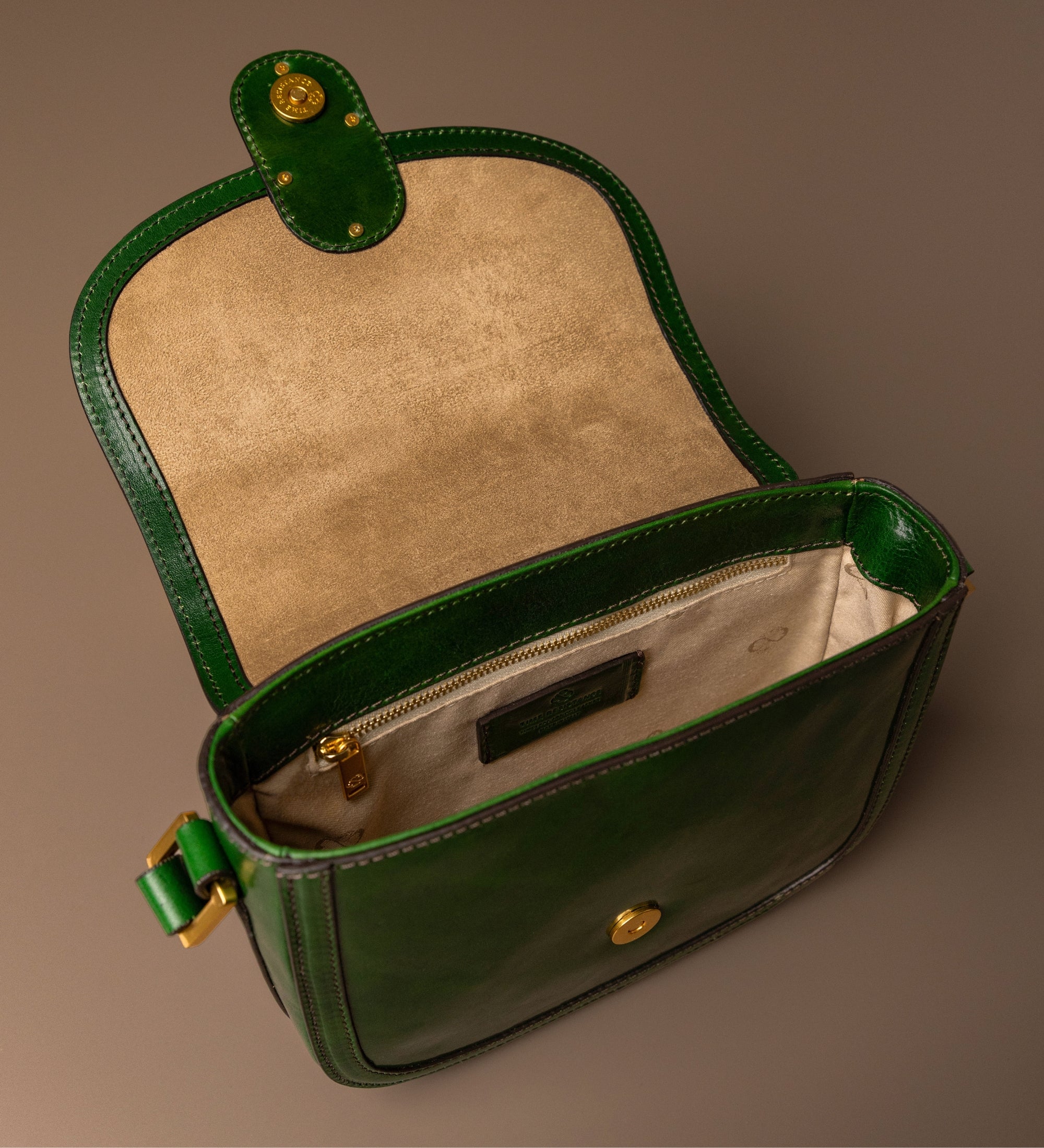 Leren zadeltas crossbodytas voor dames - Villette