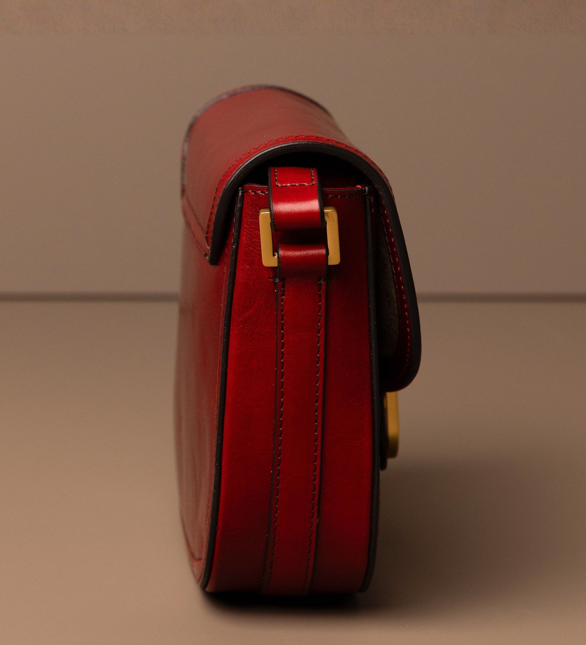 Leren zadeltas crossbodytas voor dames - Villette