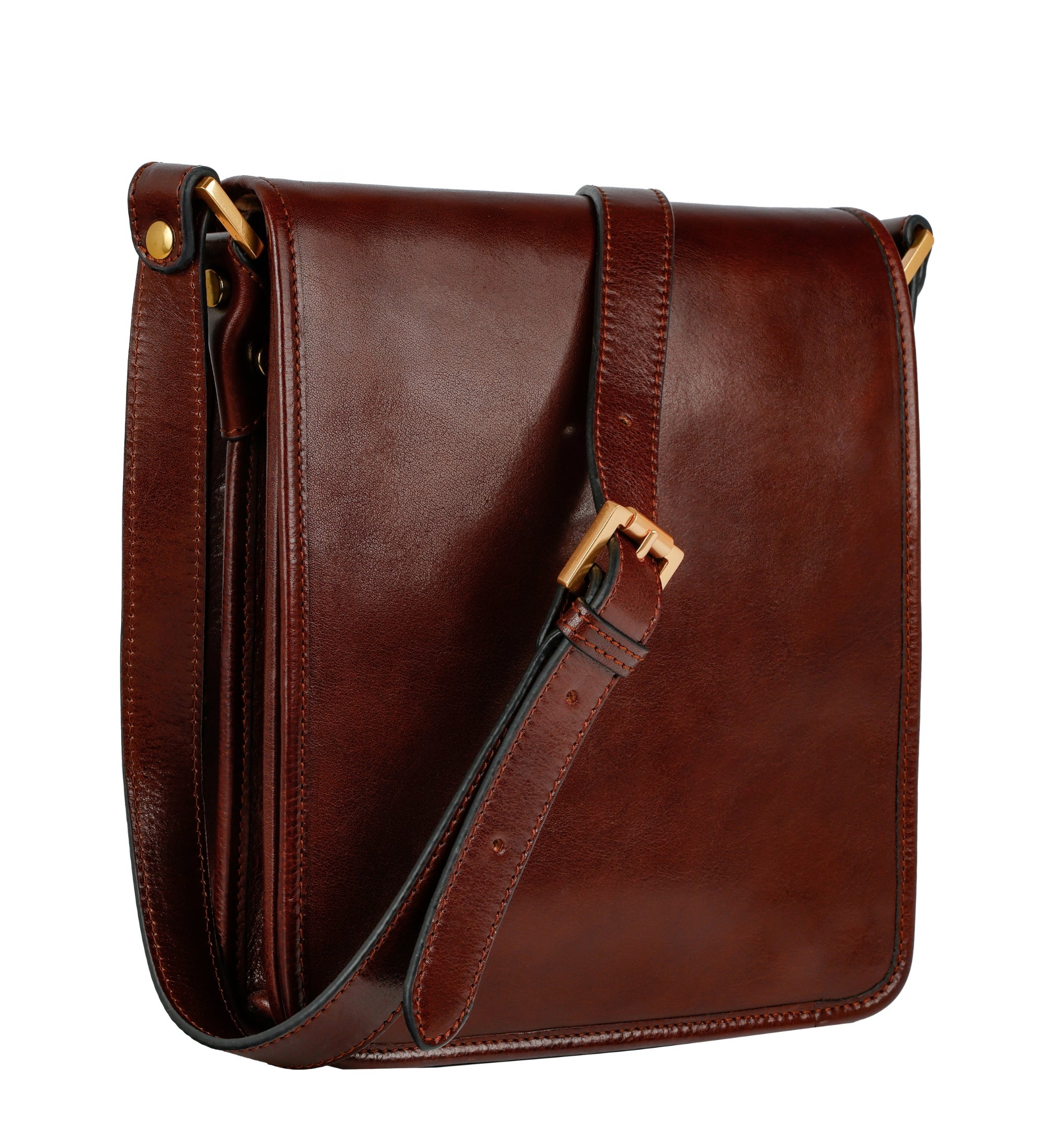 Kleine leren messenger bag - On The Road