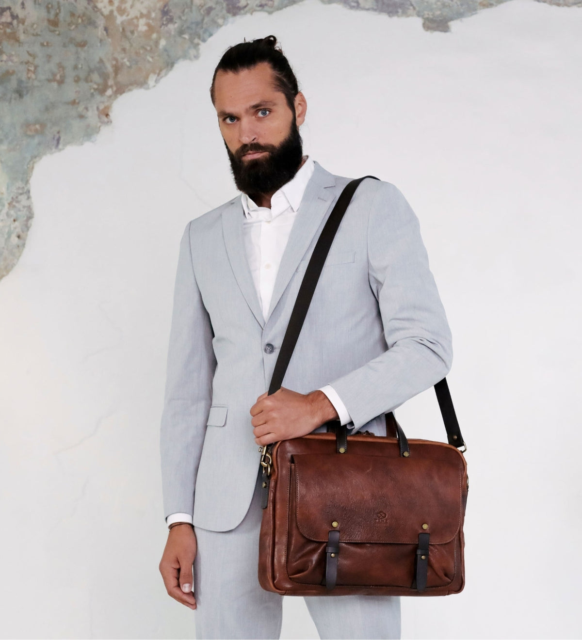 Leren aktetas laptoptas - Lanark