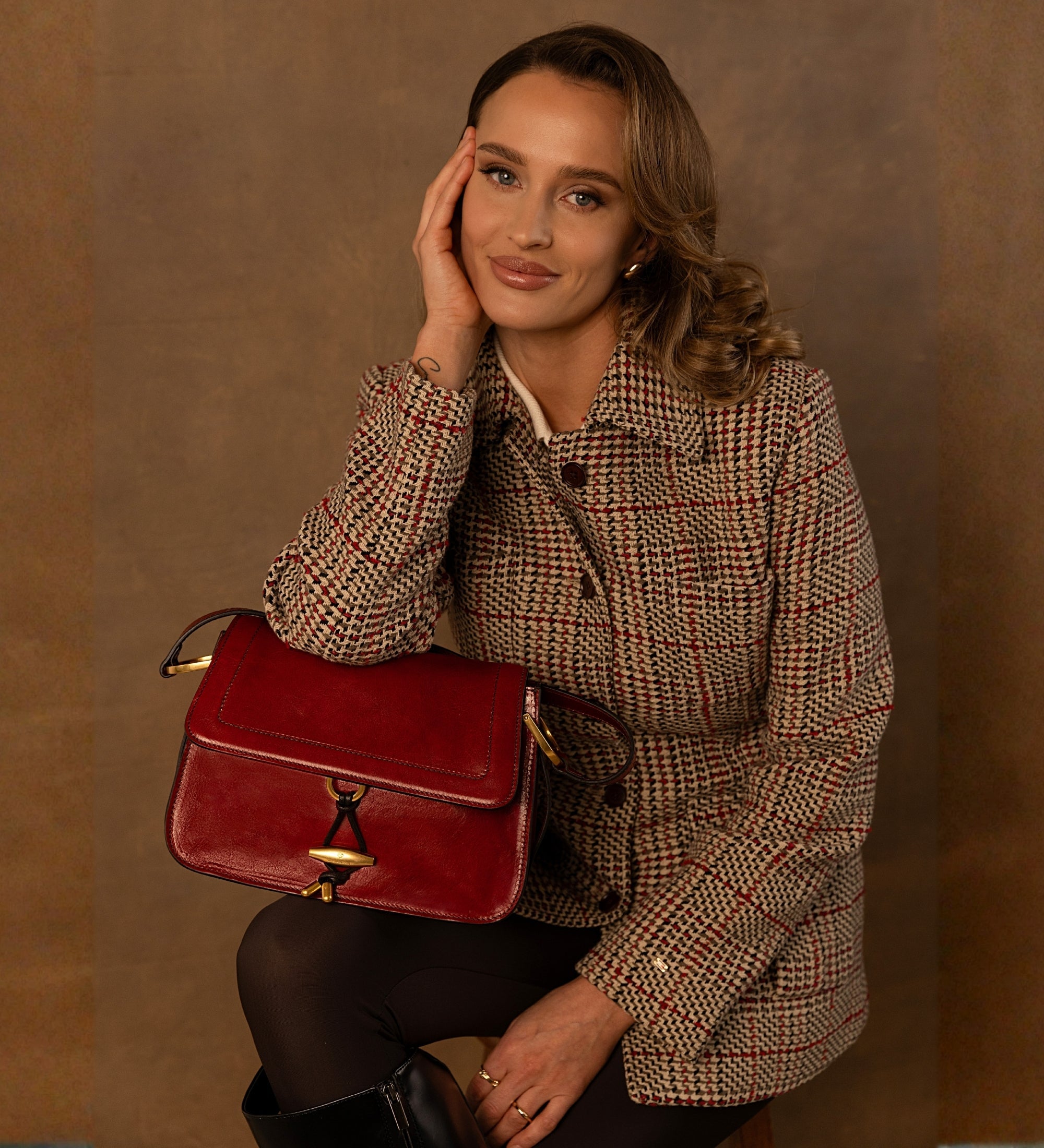 Leren tas met klep voor dames - Possession