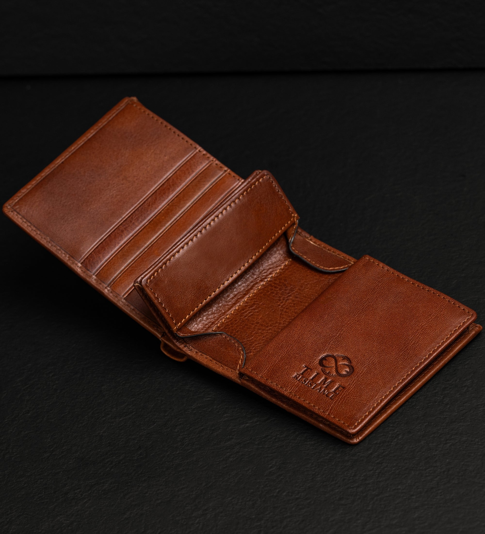 Leren bifold portemonnee - Daniel