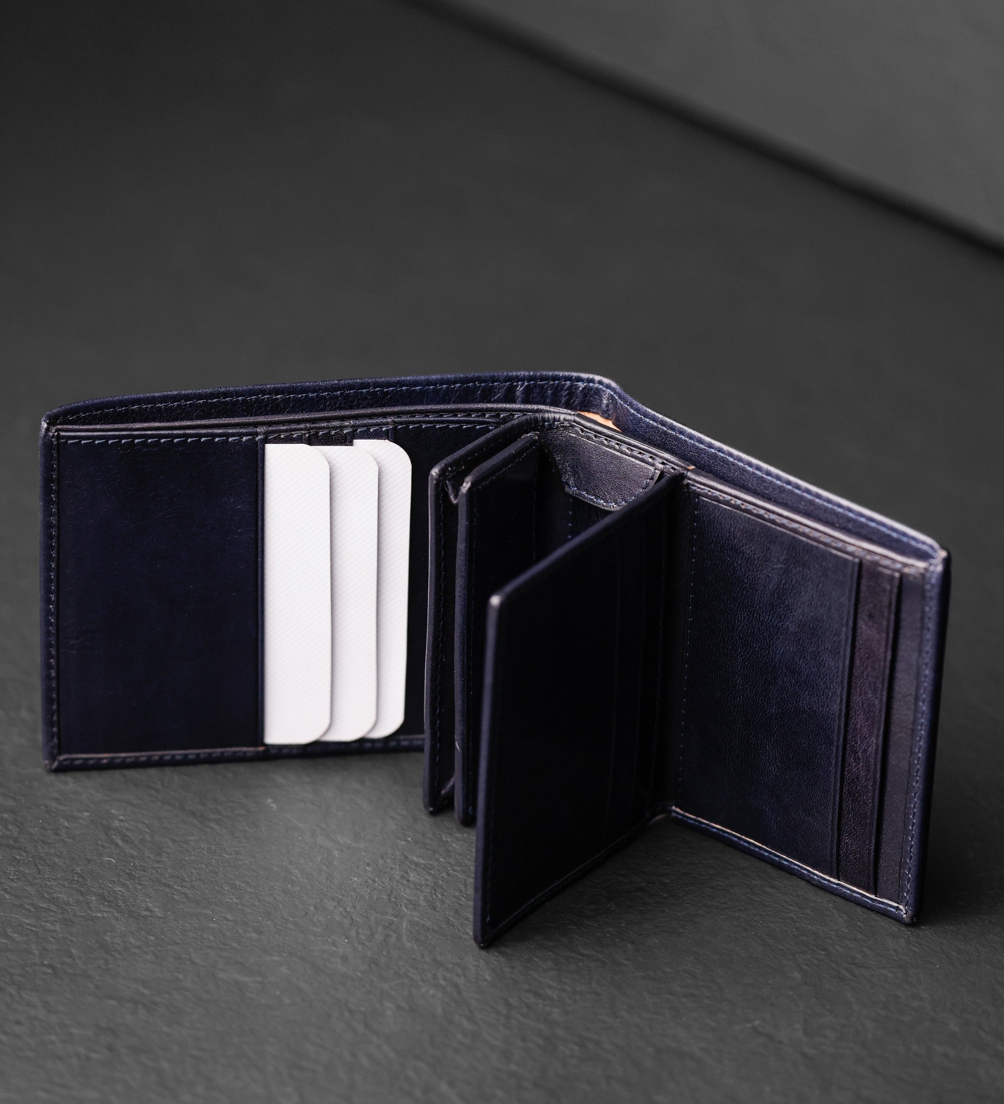 Leren bifold portemonnee - Daniel