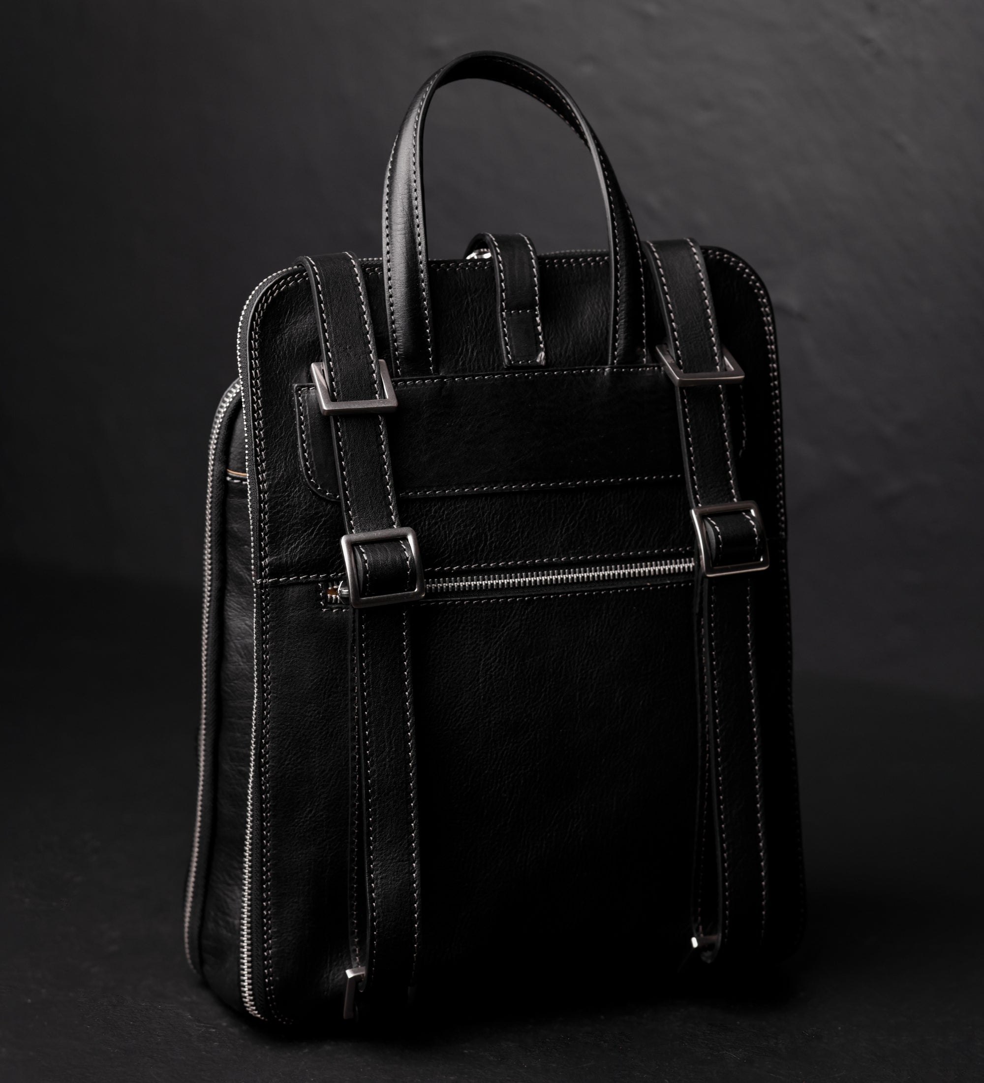 Veelzijdige leren rugtas schoudertas voor dames - Clarissa