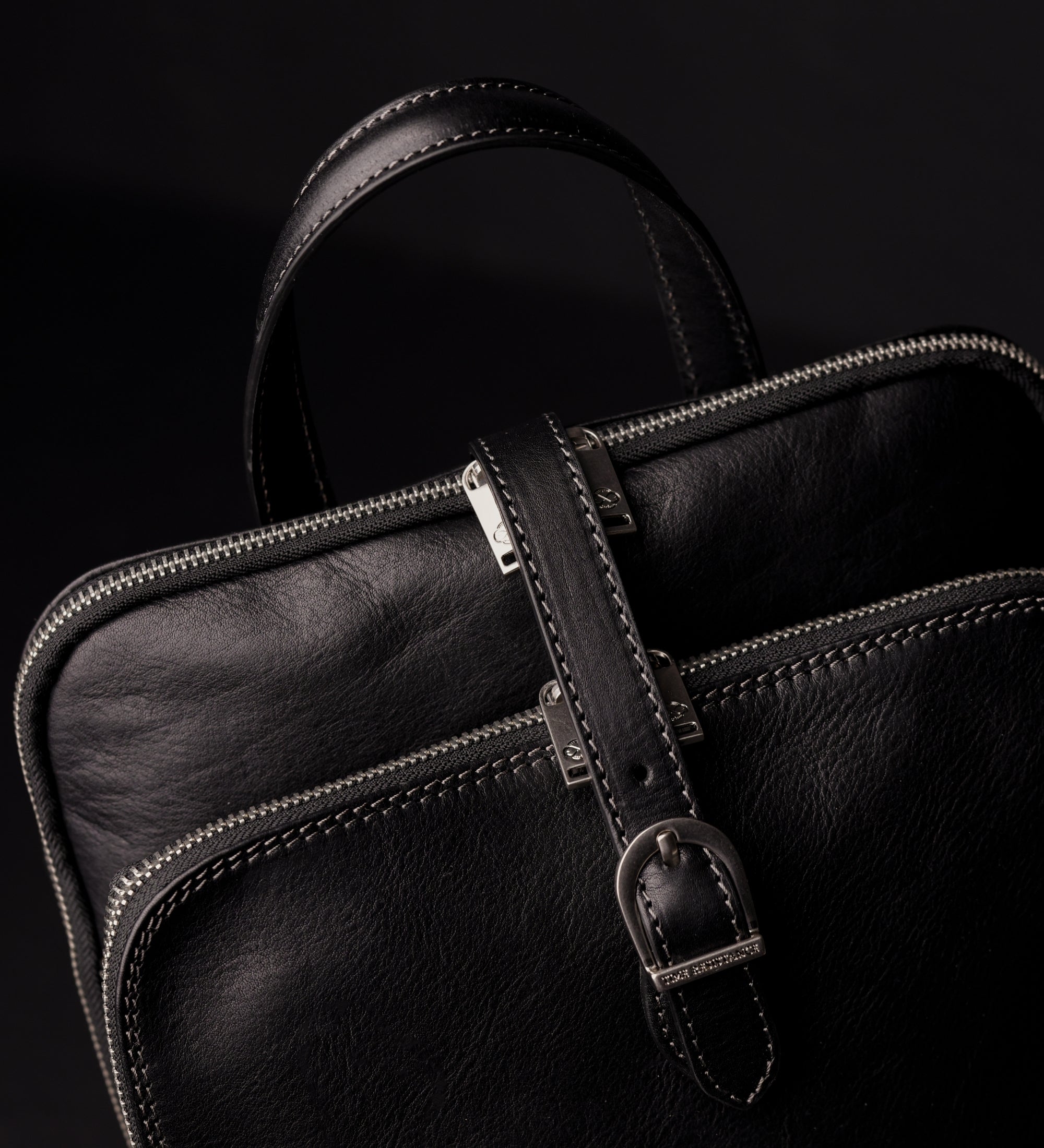 Veelzijdige leren rugtas schoudertas voor dames - Clarissa