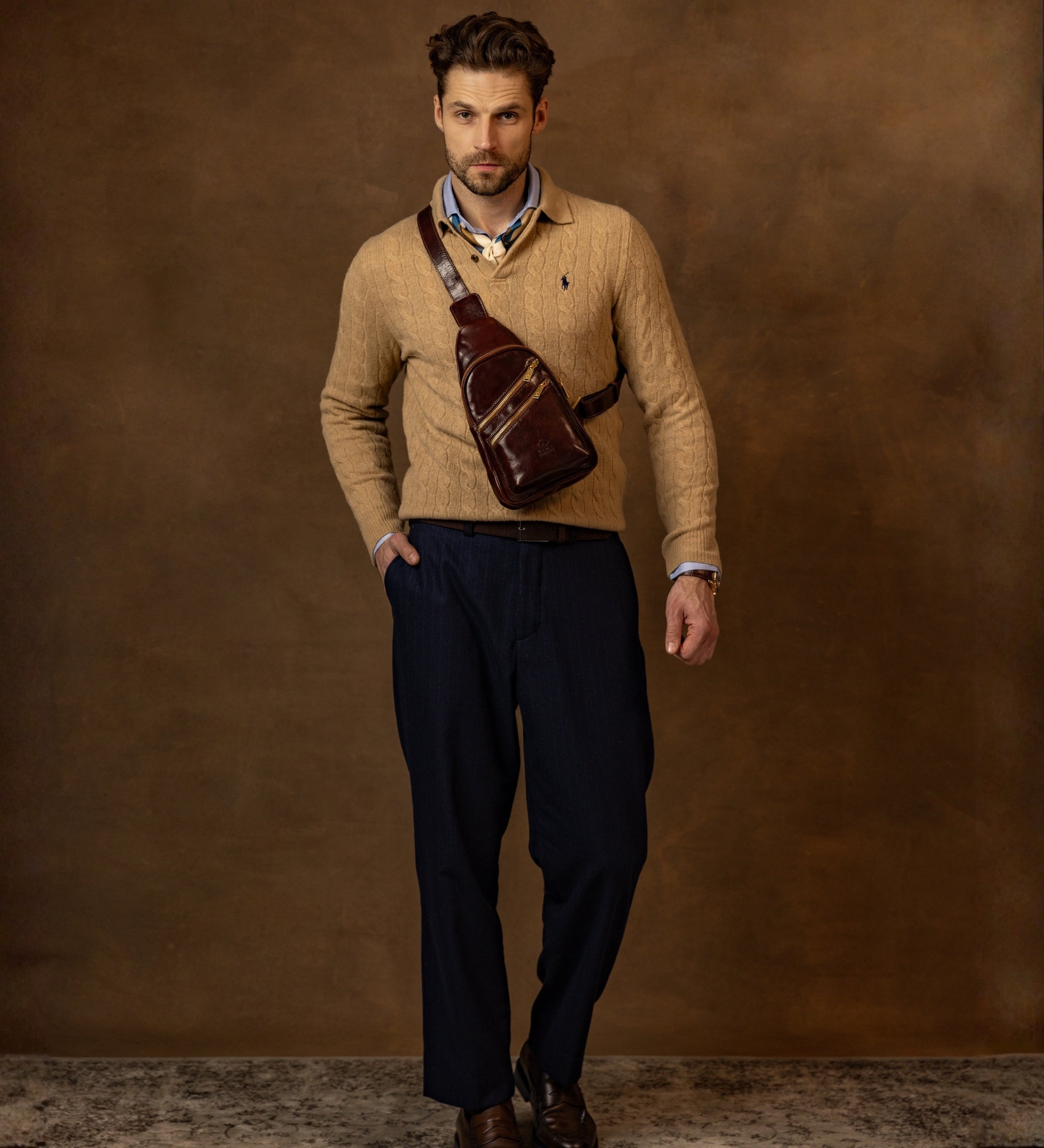 Leren sling bag - Catch-22