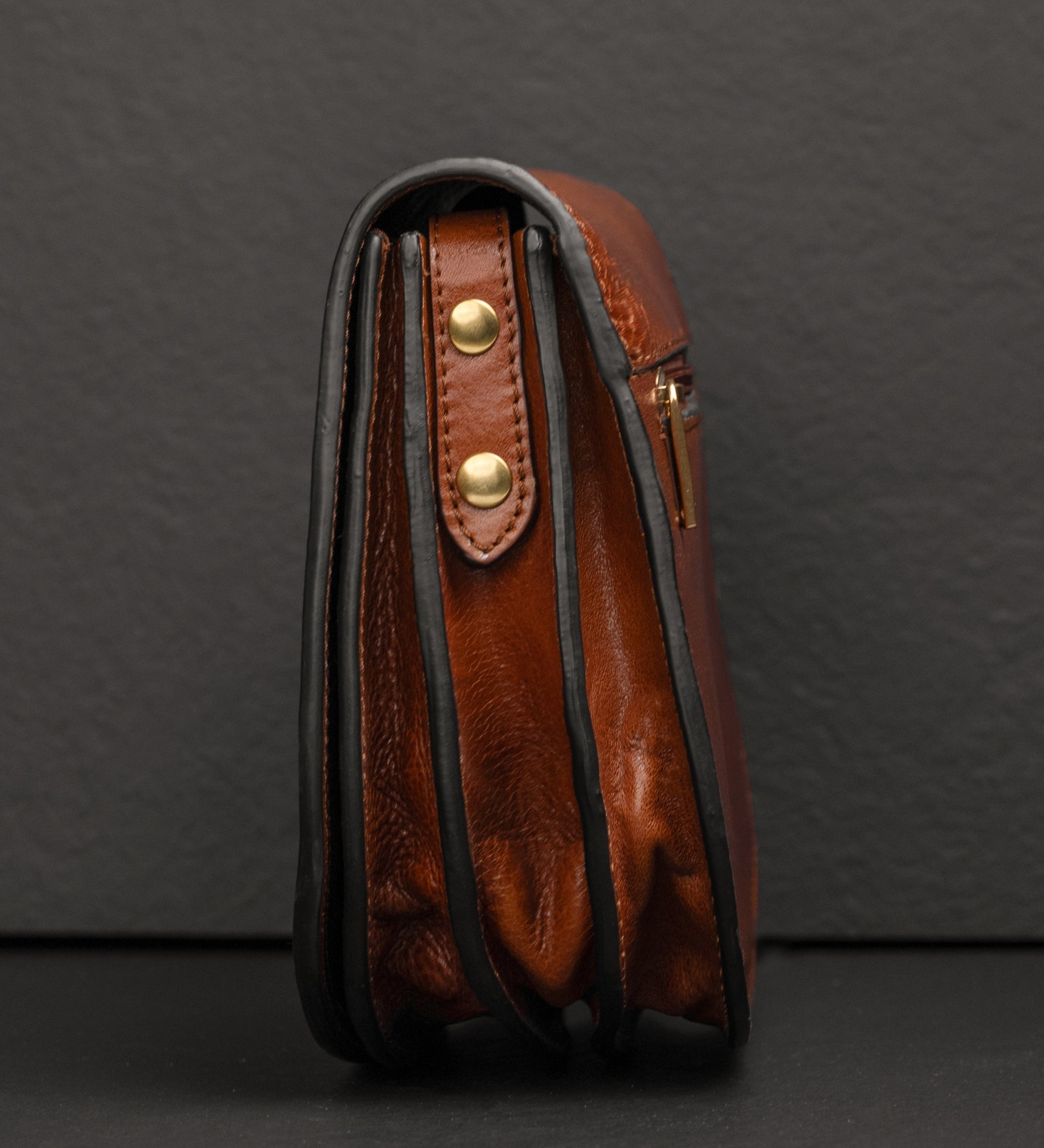 Leren zadeltas crossbodytas voor dames - Moonfleet