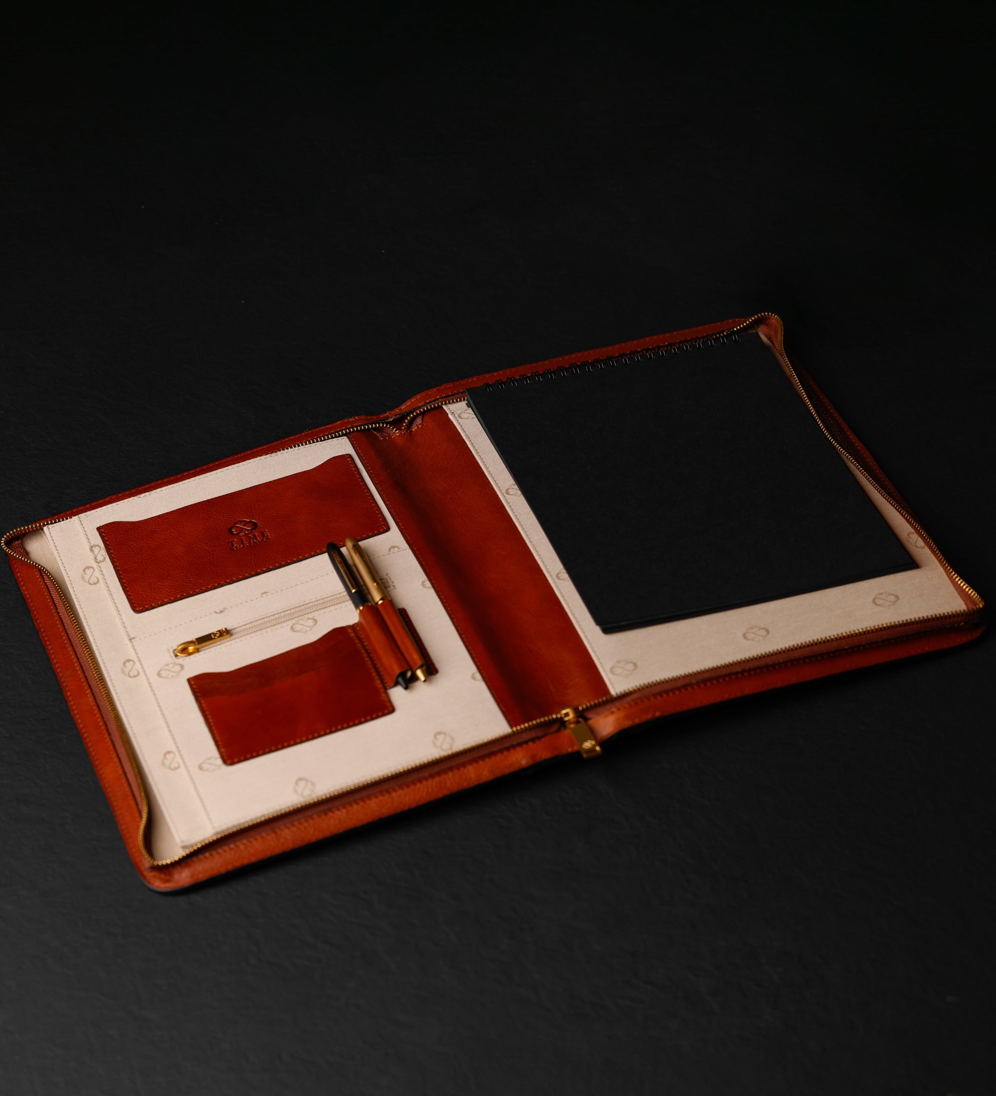 Leren A4 documentenmap organizer - Candide