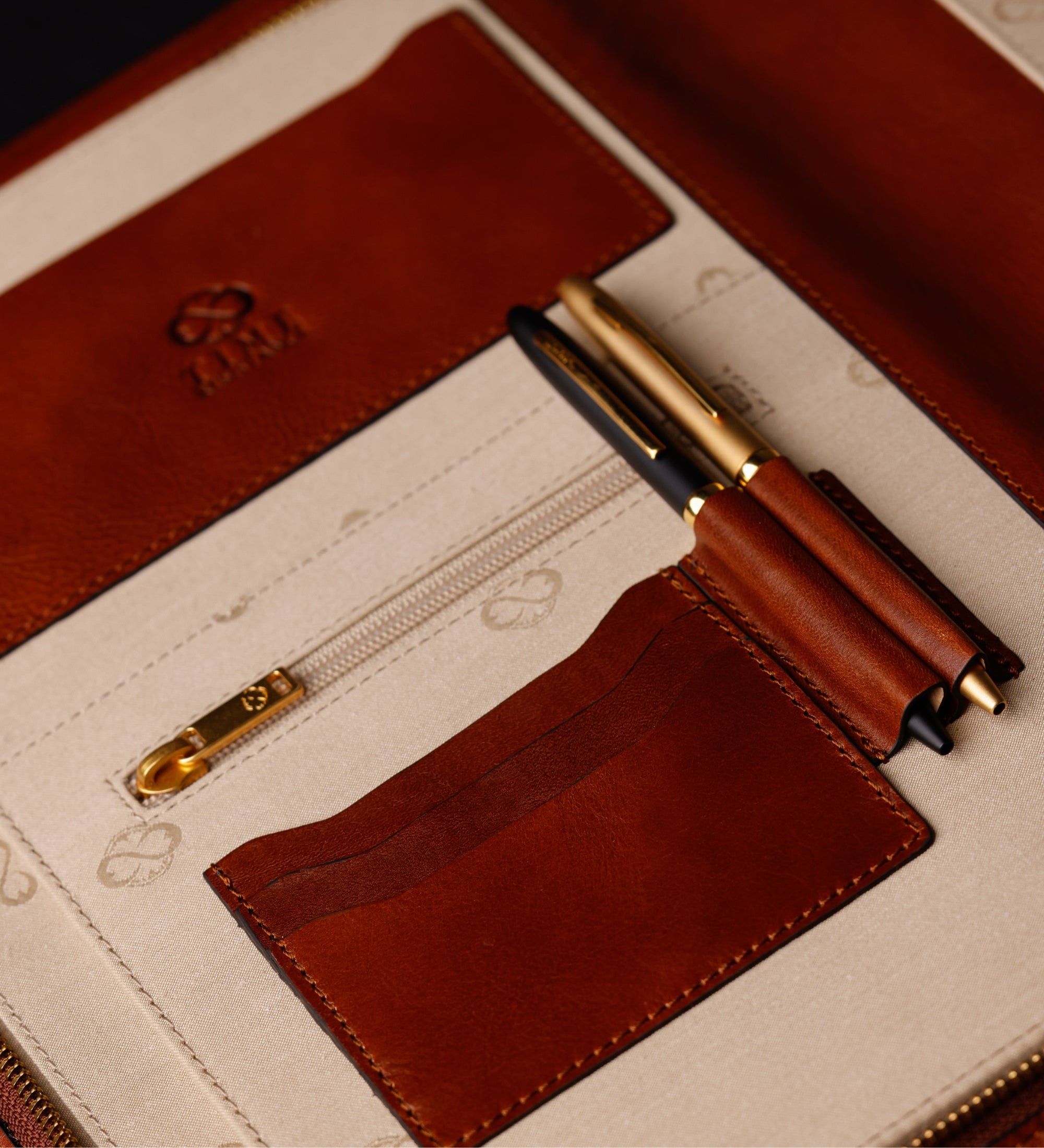 Leren A4 documentenmap organizer - Candide