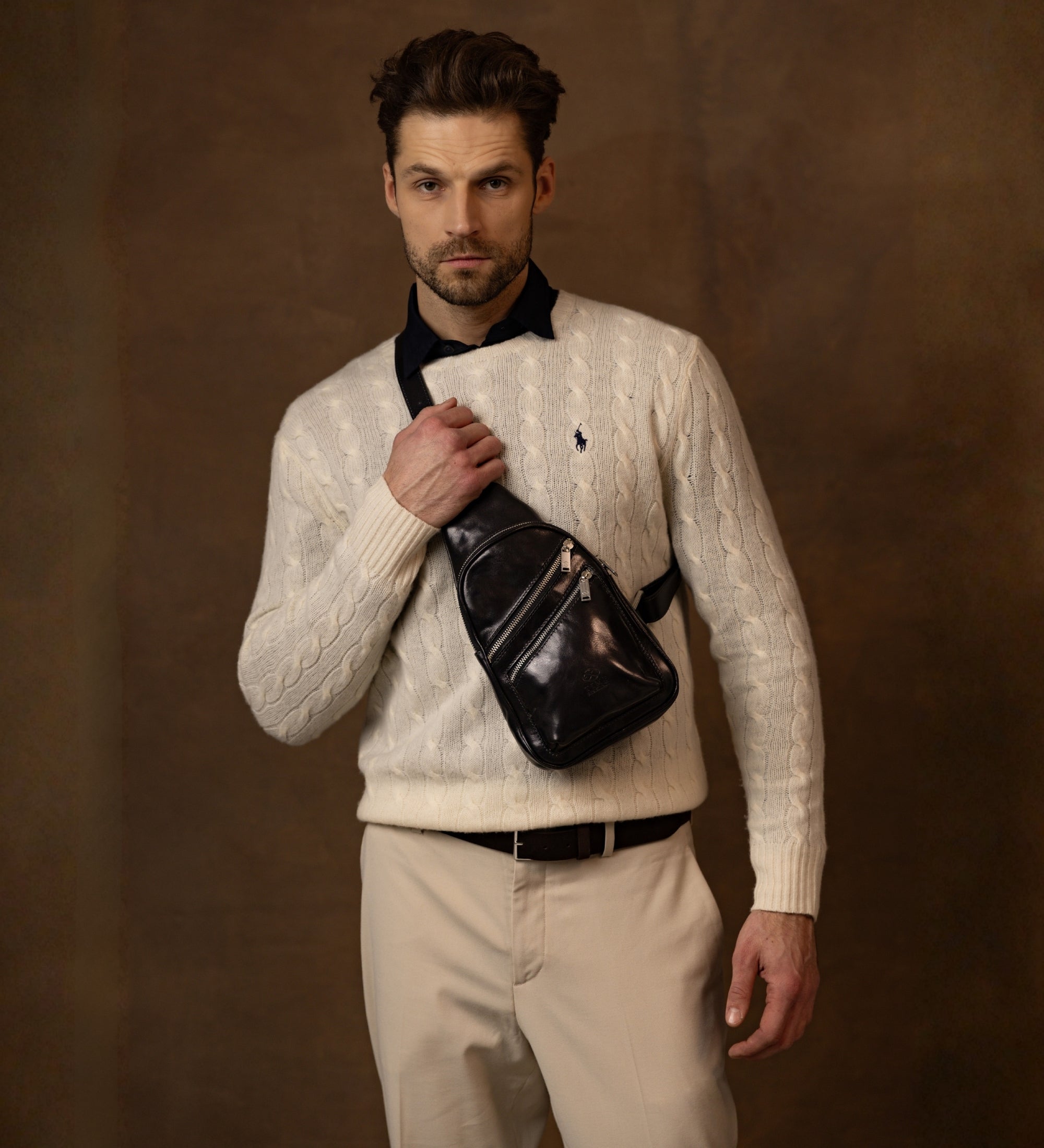 Leren sling bag - Catch-22