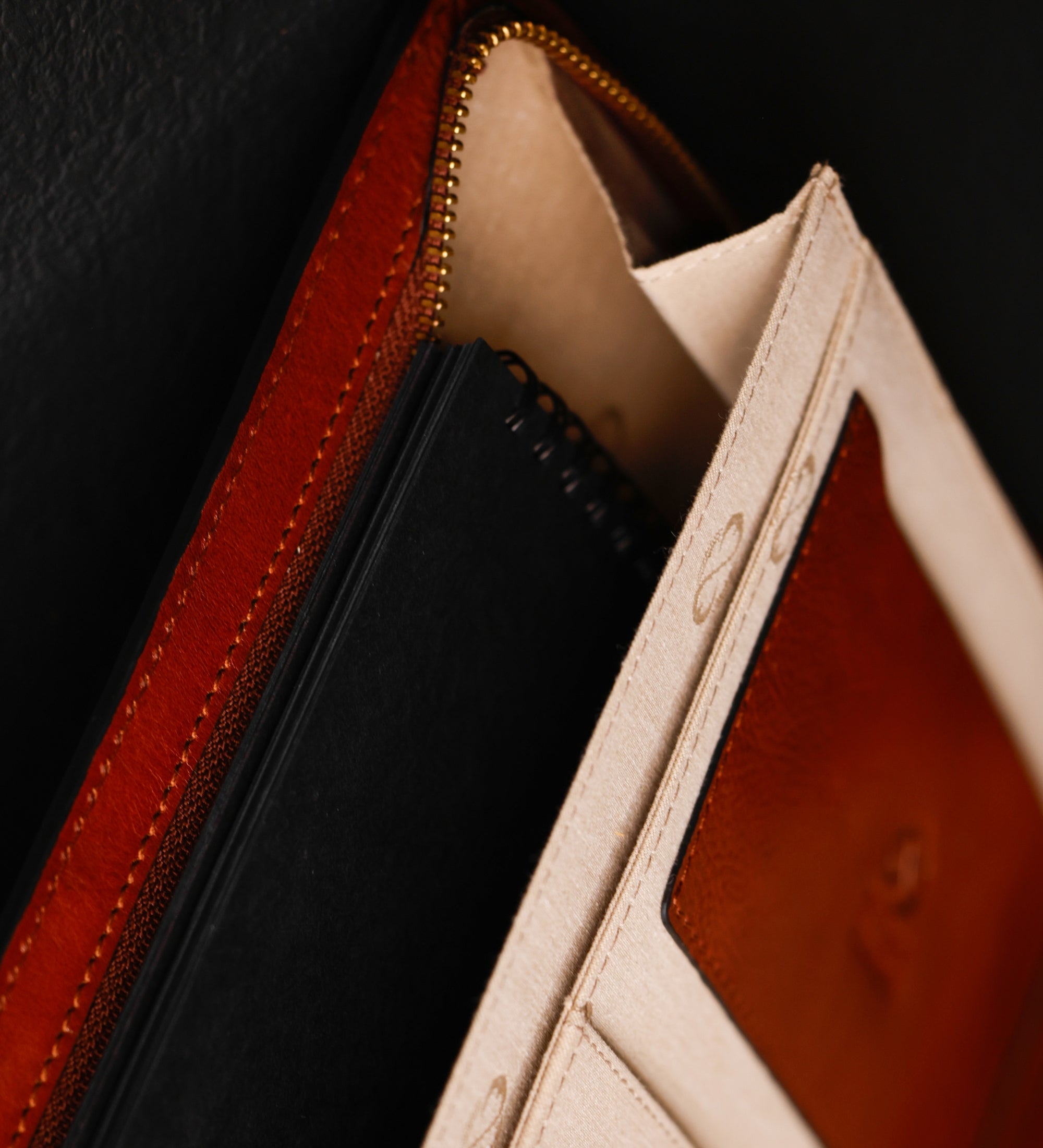 Leren A4 documentenmap organizer - Candide