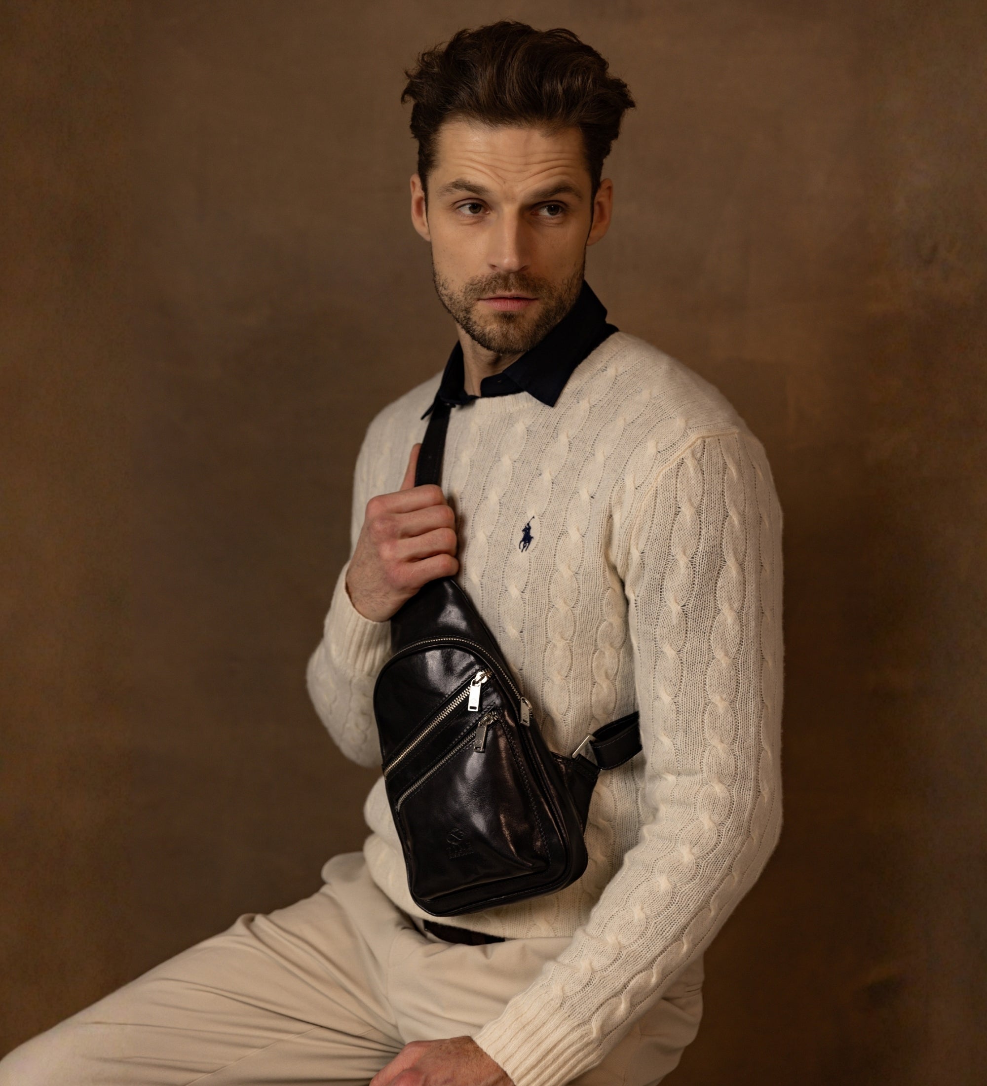 Leren sling bag - Catch-22