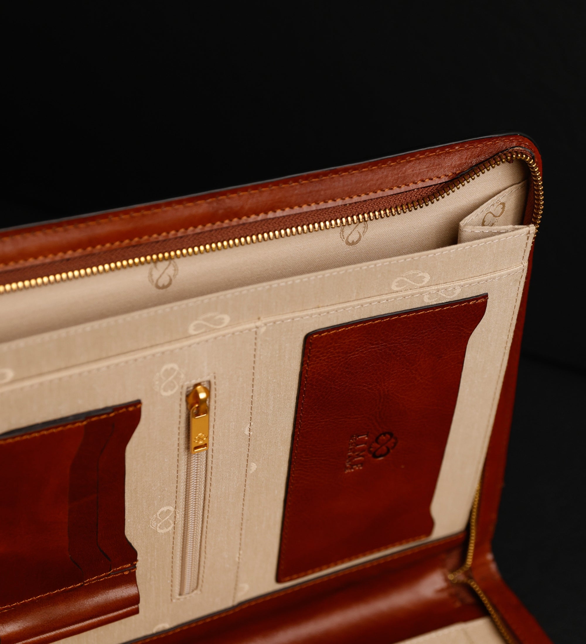 Leren A4 documentenmap organizer - Candide