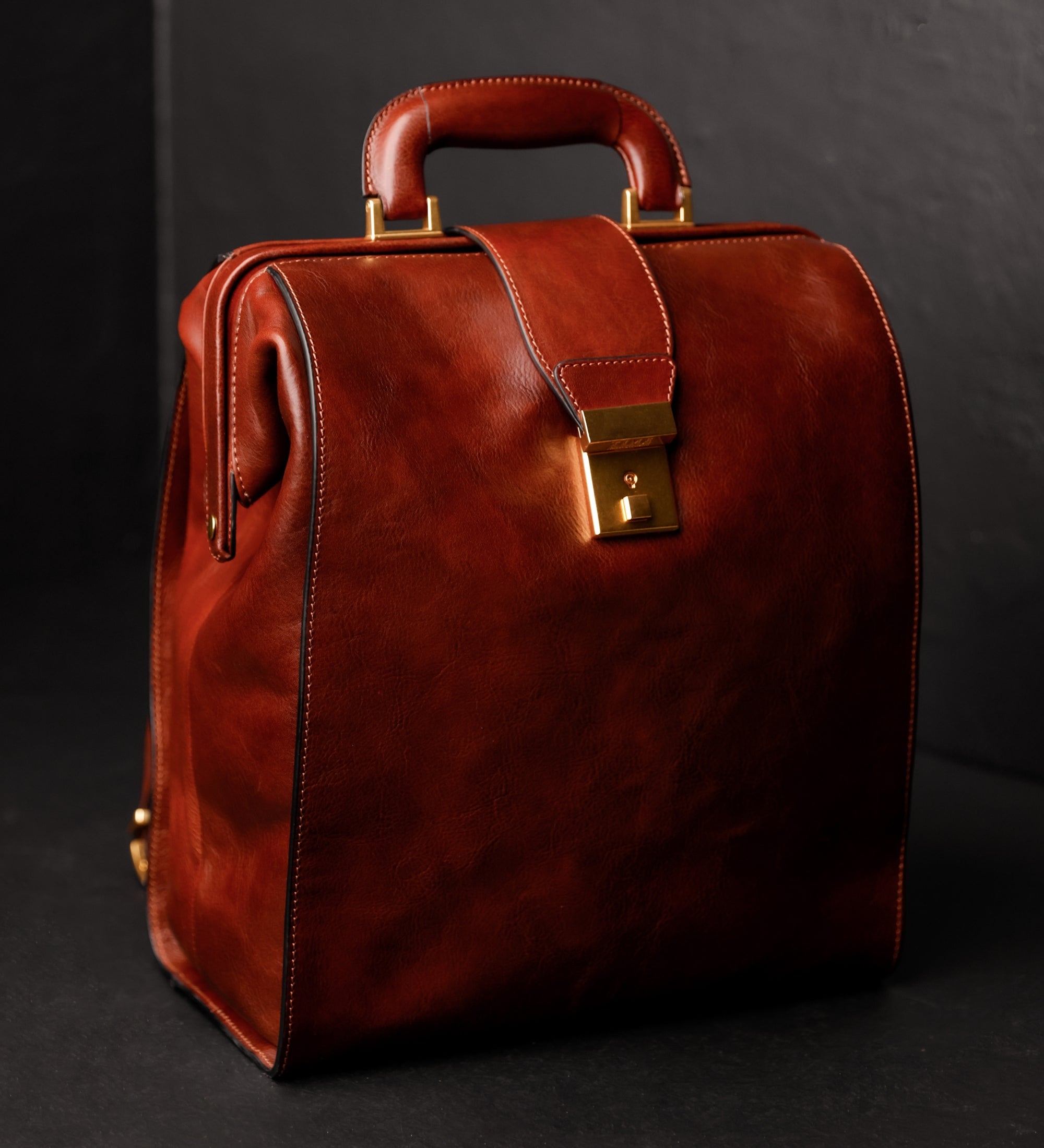 Leren rugtas - A Brief Story of Time