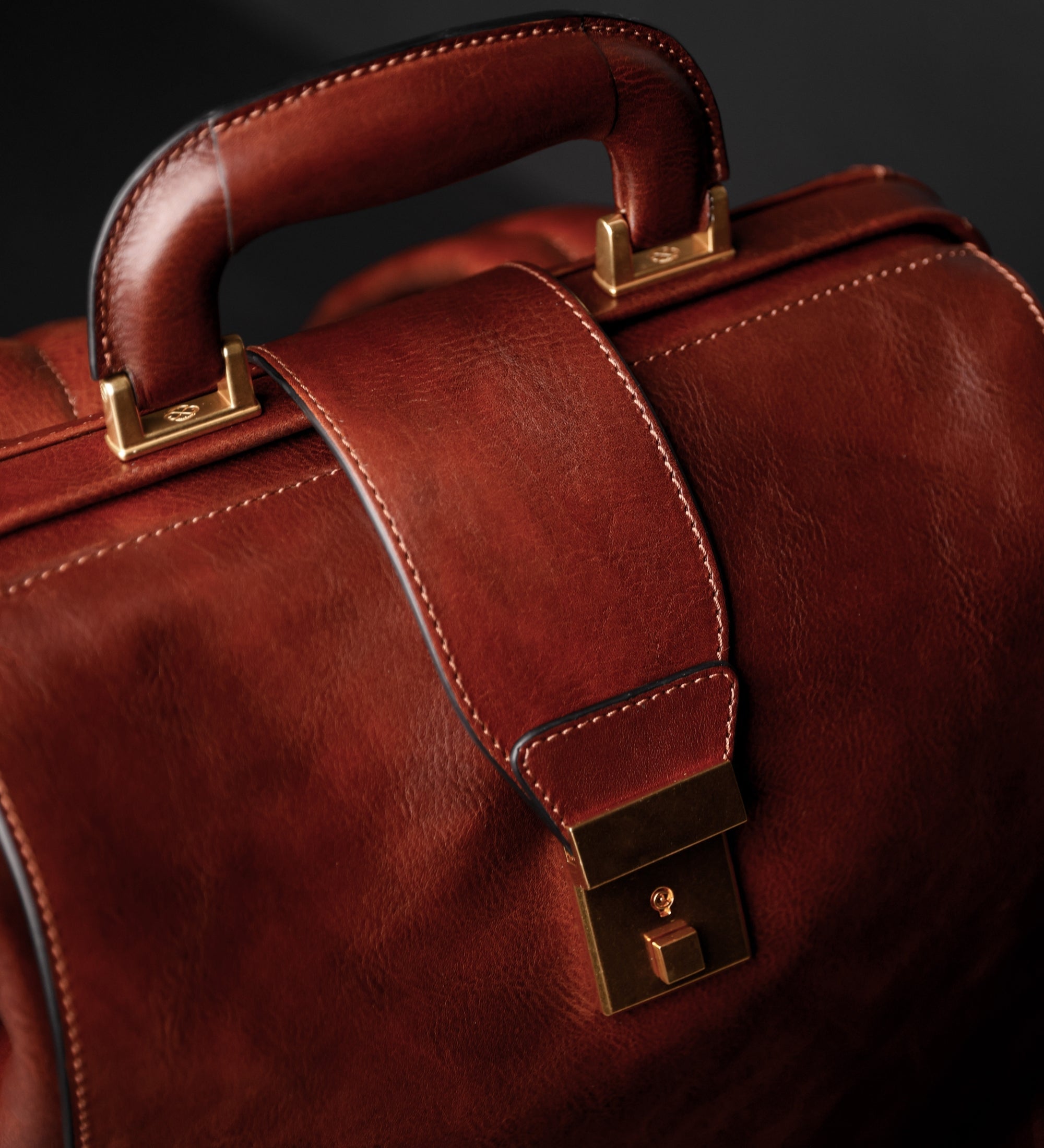 Leren rugtas - A Brief Story of Time