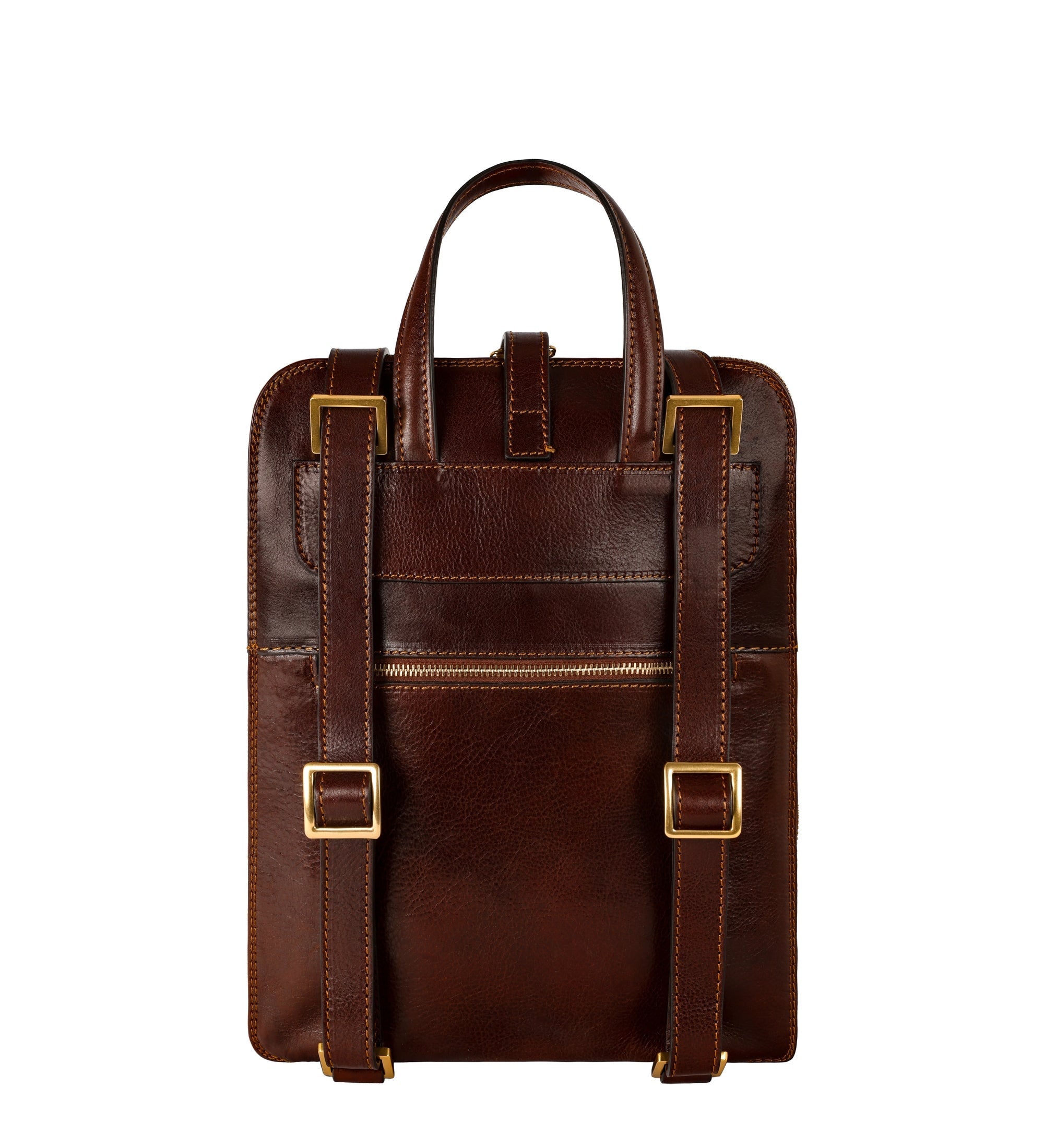 Veelzijdige leren rugtas schoudertas voor dames - Clarissa