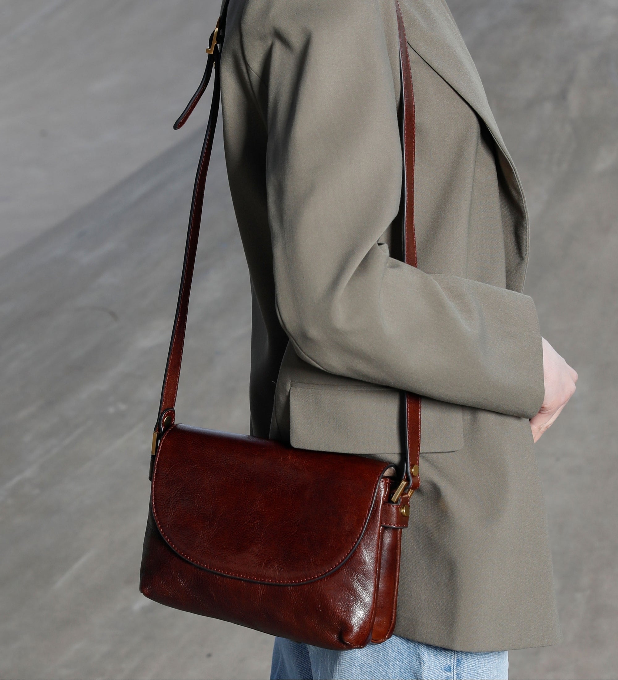 Leren crossbodytas voor dames - Sophie's Choice