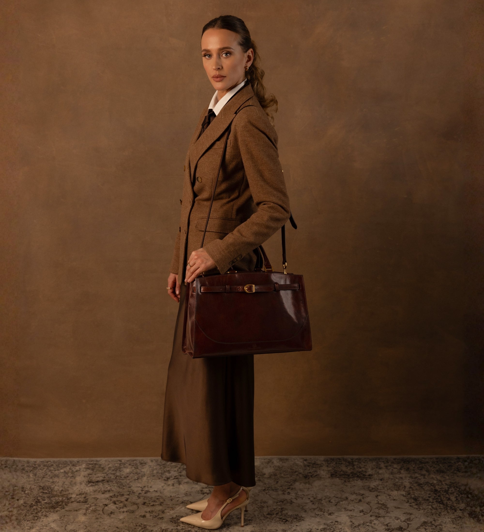 Leren handtas voor dames - Shirley