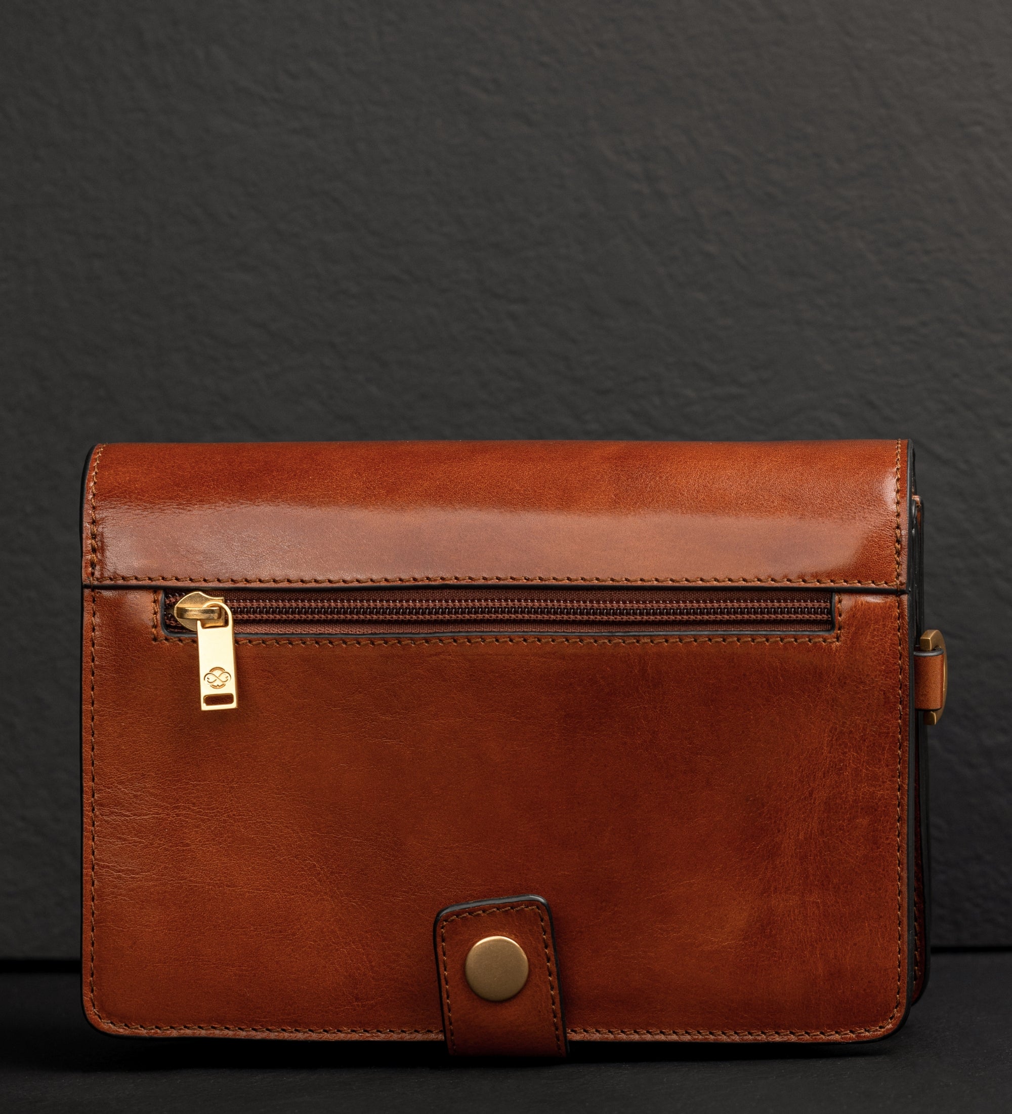 Leren clutch compacte handtas - The Maltese Falcon