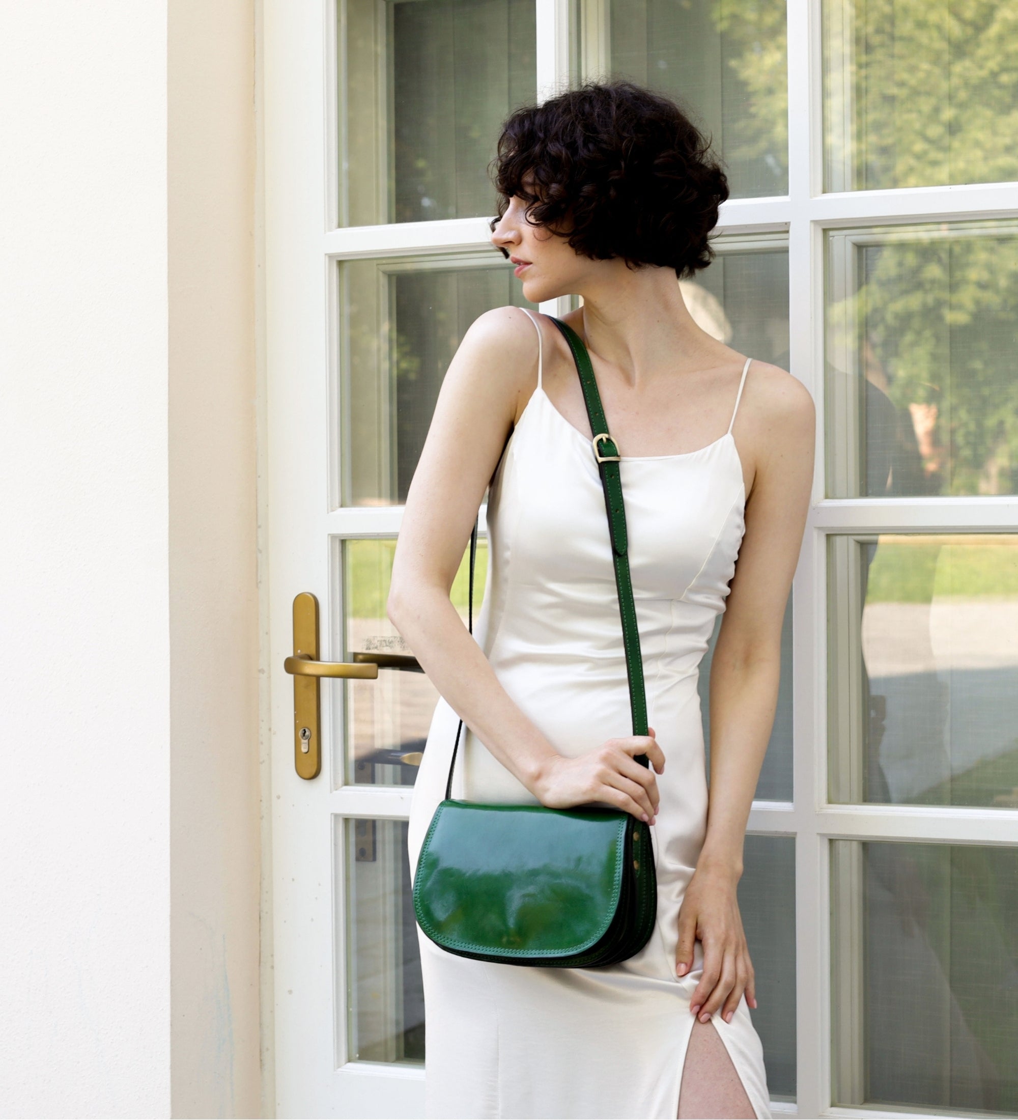Leren zadeltas crossbodytas voor dames - Moonfleet
