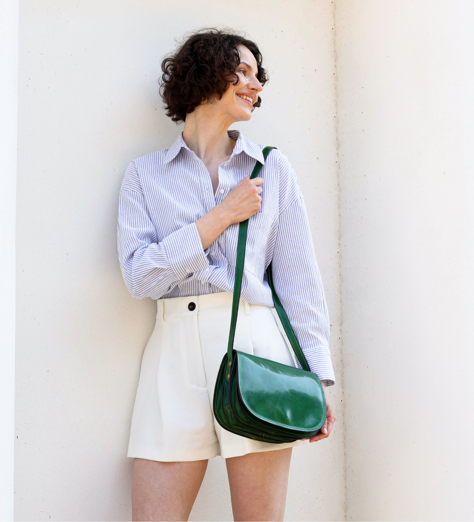 Leren zadeltas crossbodytas voor dames - Moonfleet