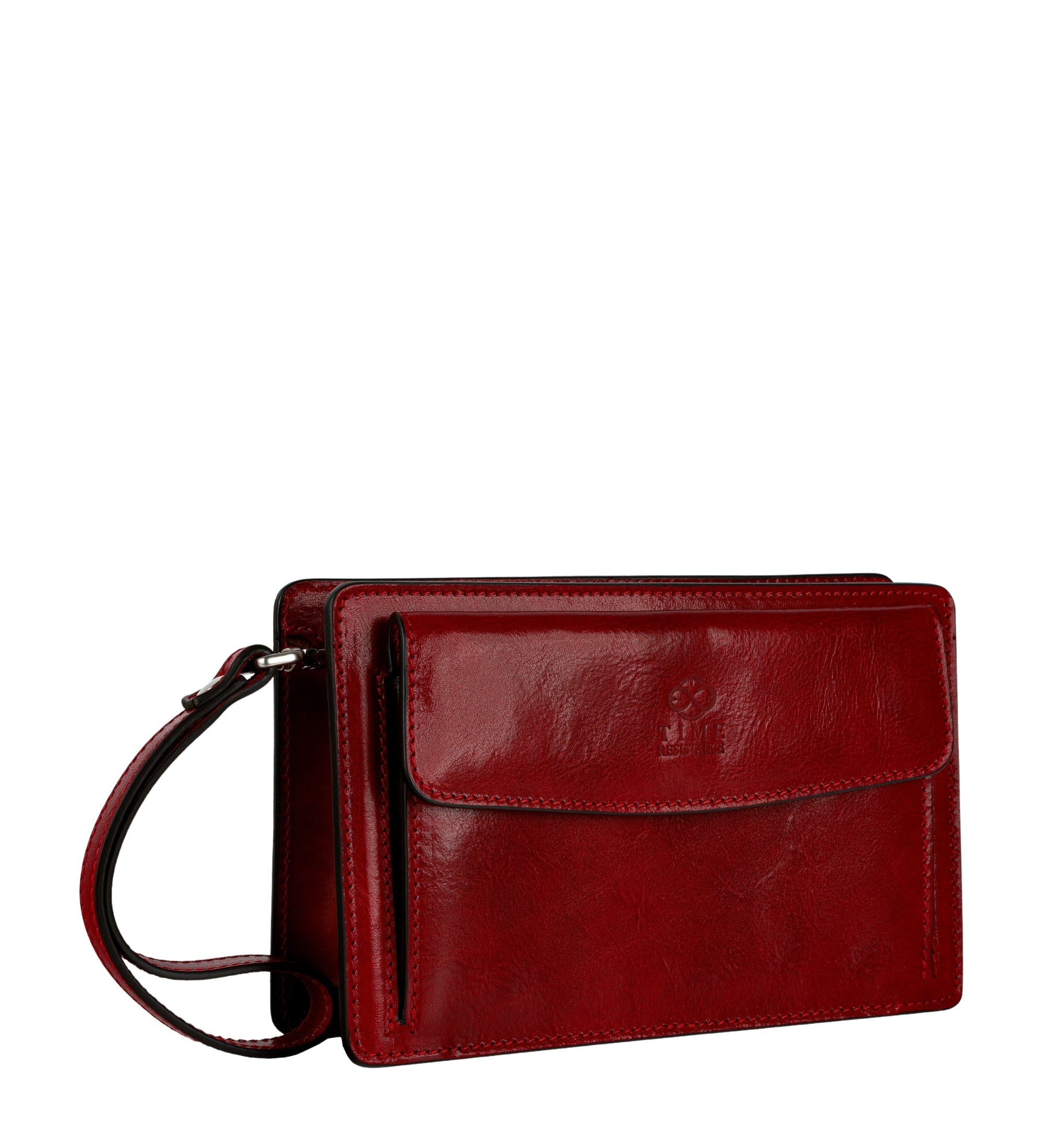 Leren clutch compacte handtas - Decameron