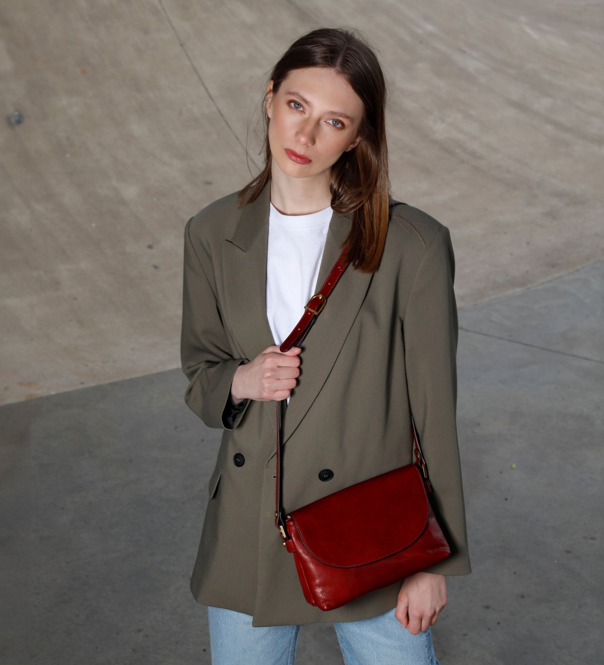 Leren crossbodytas voor dames - Sophie's Choice