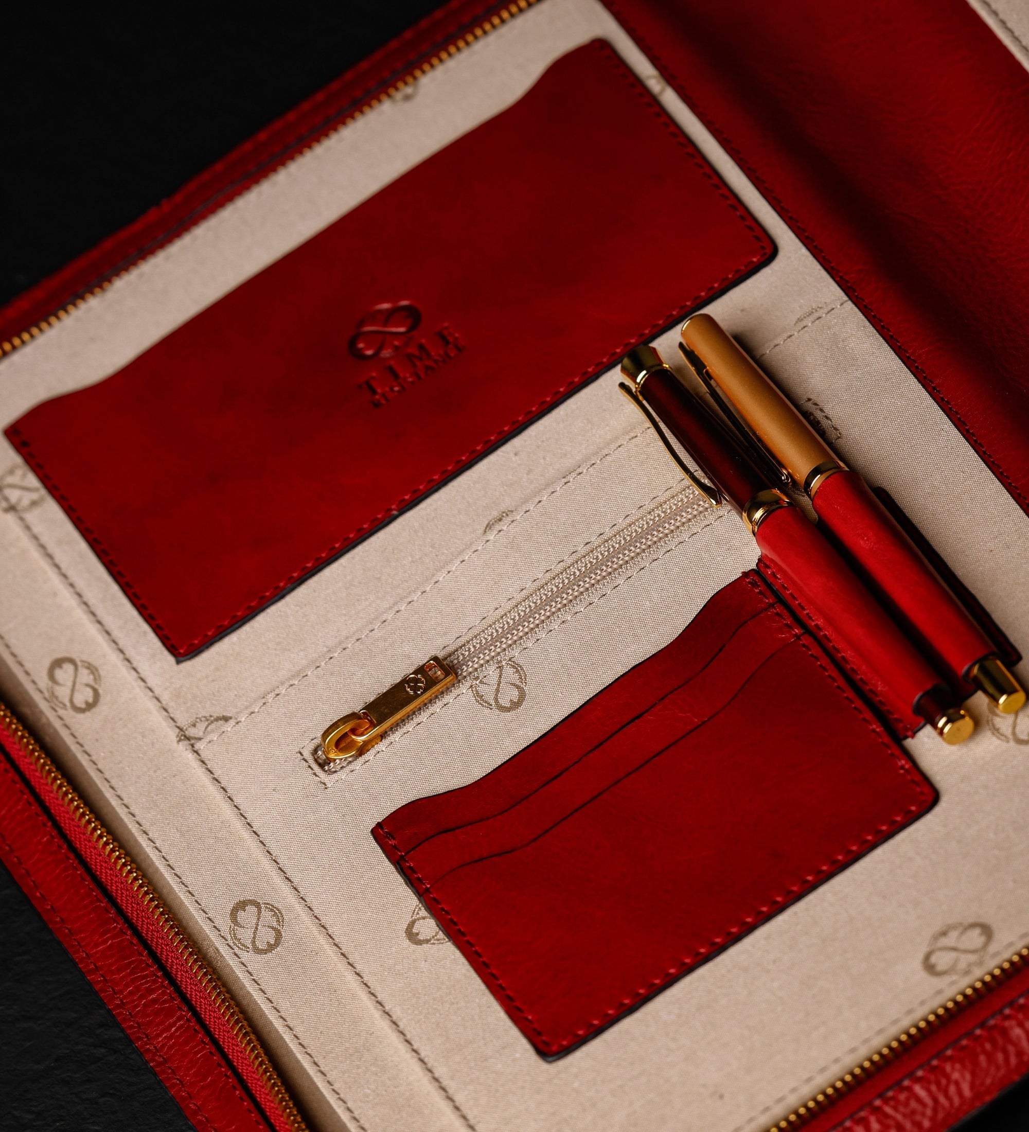 Leren A4 documentenmap organizer - Candide