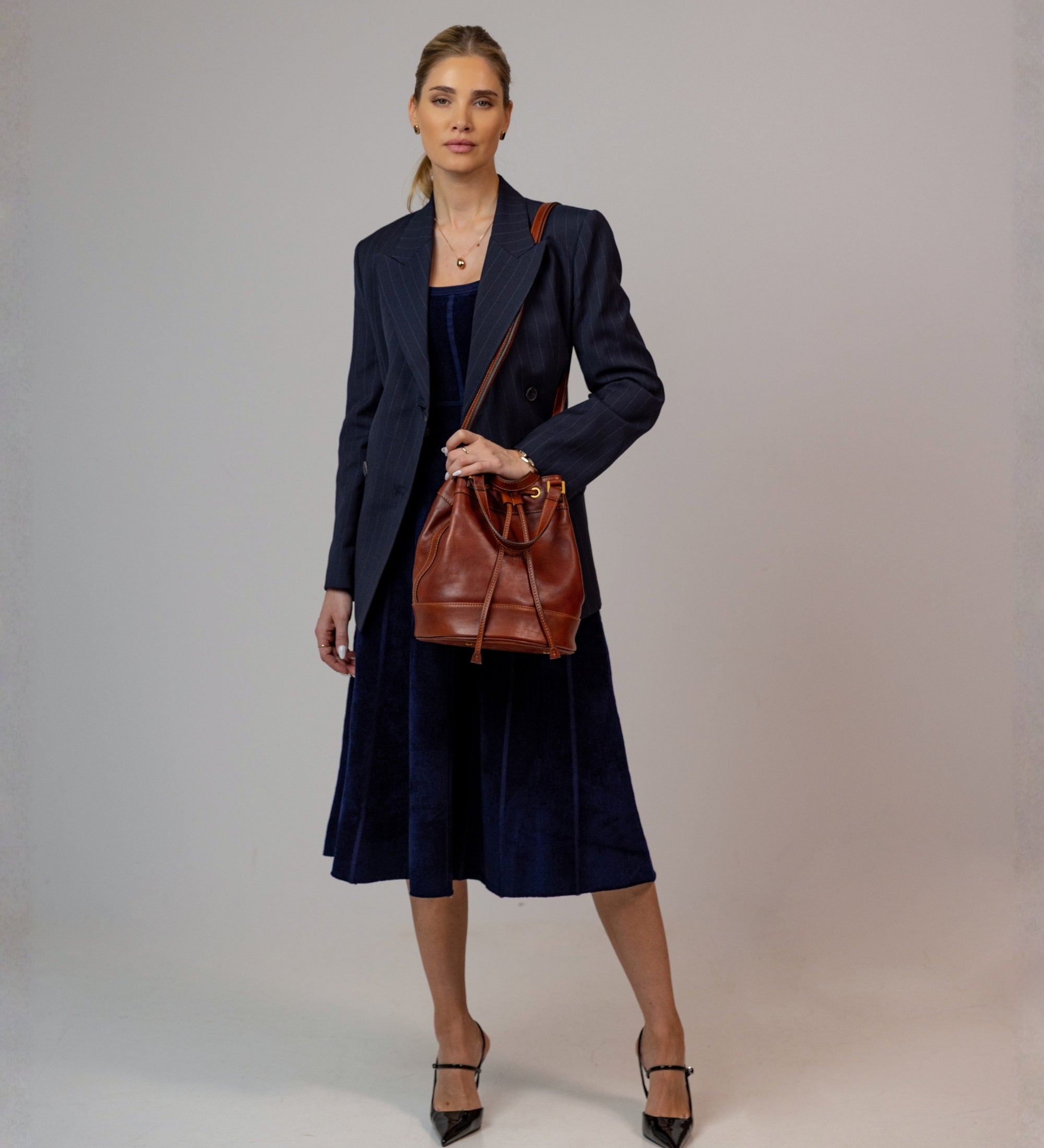 Leren buideltas voor dames - Light In August