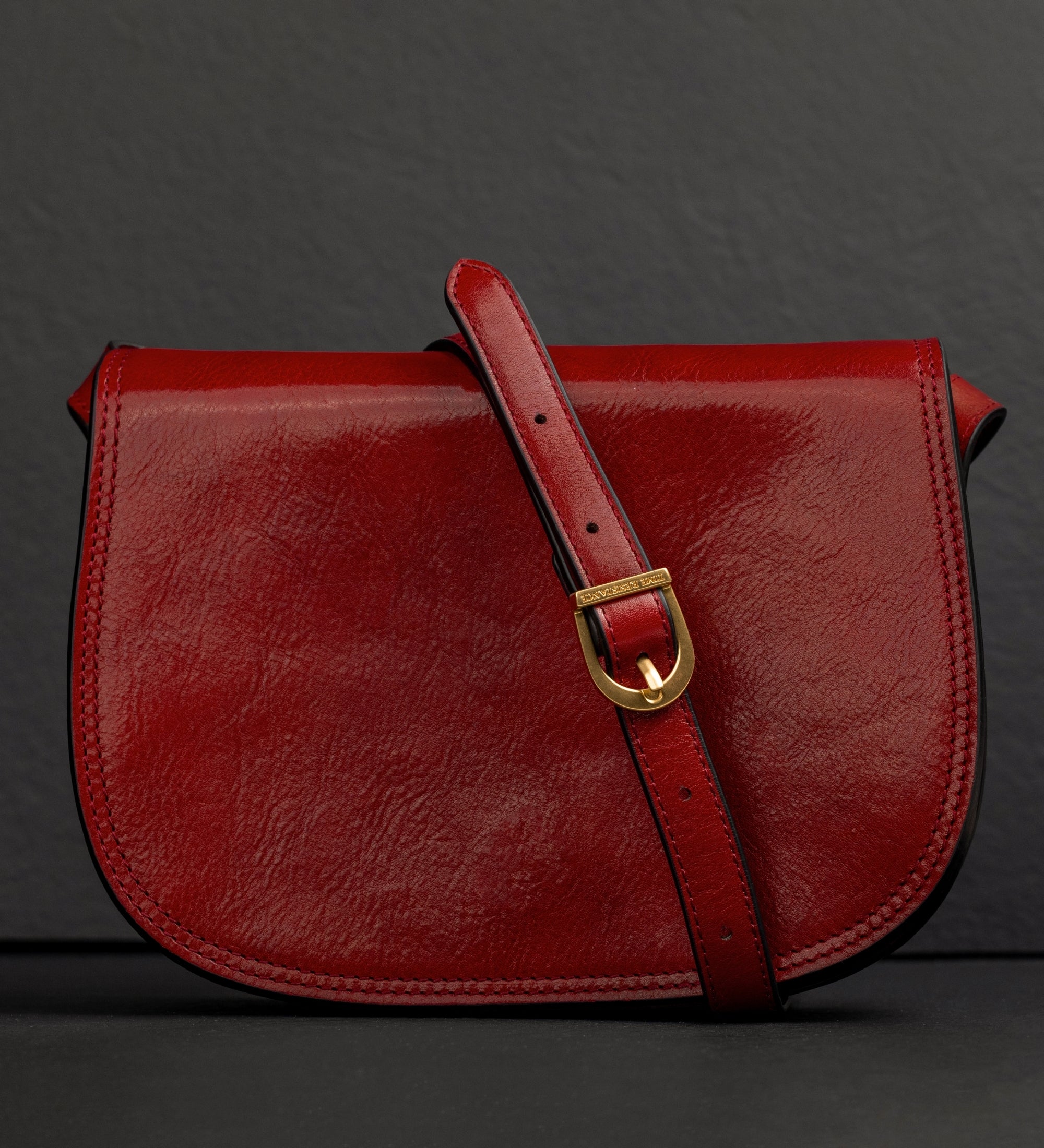 Leren zadeltas crossbodytas voor dames - Moonfleet