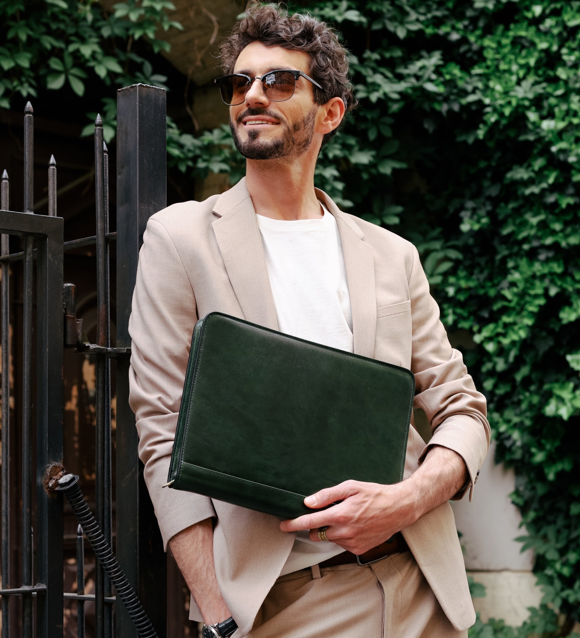 Leren A4 documentenmap organizer - Candide