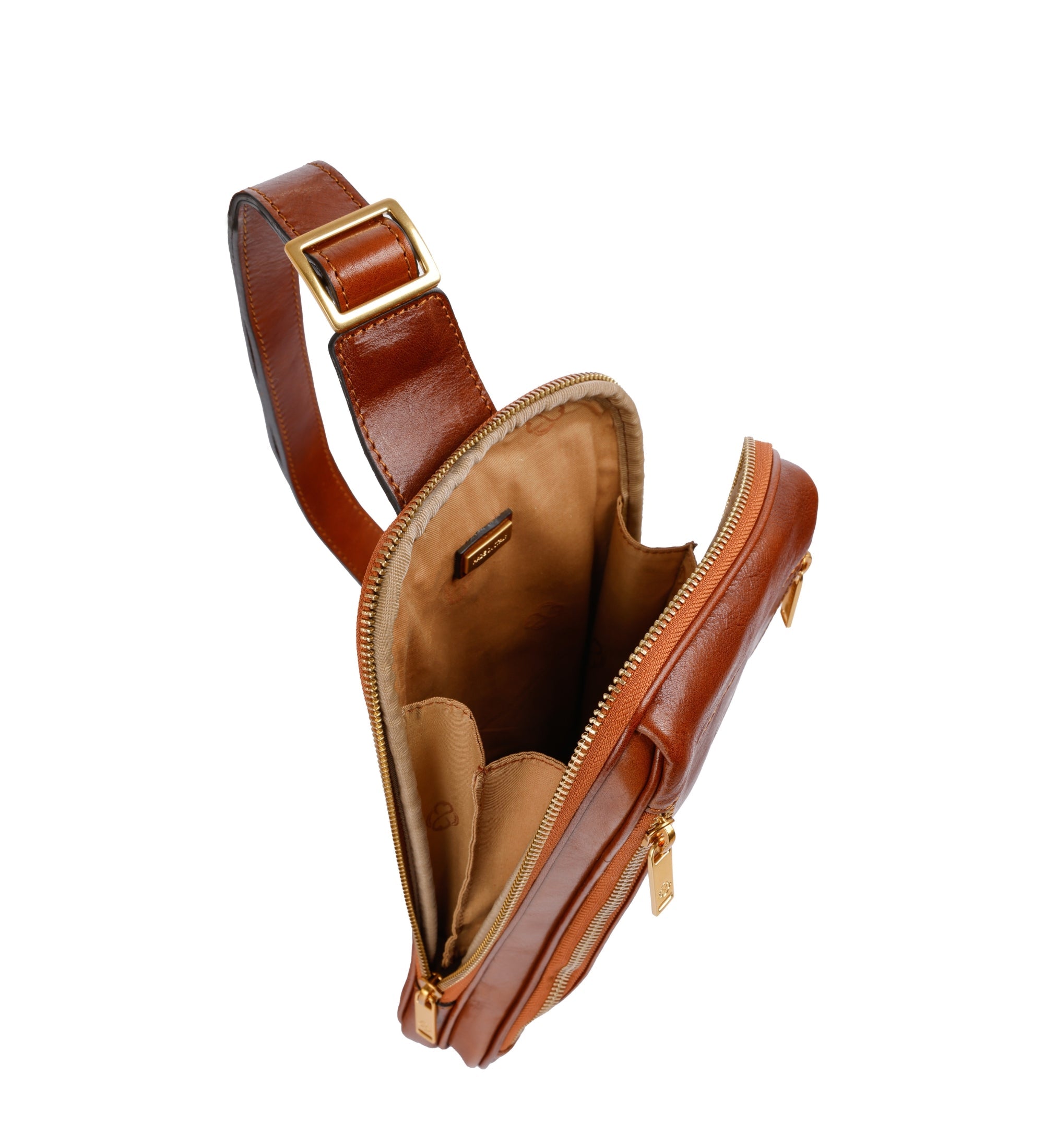 Leren sling bag borsttas - Kim