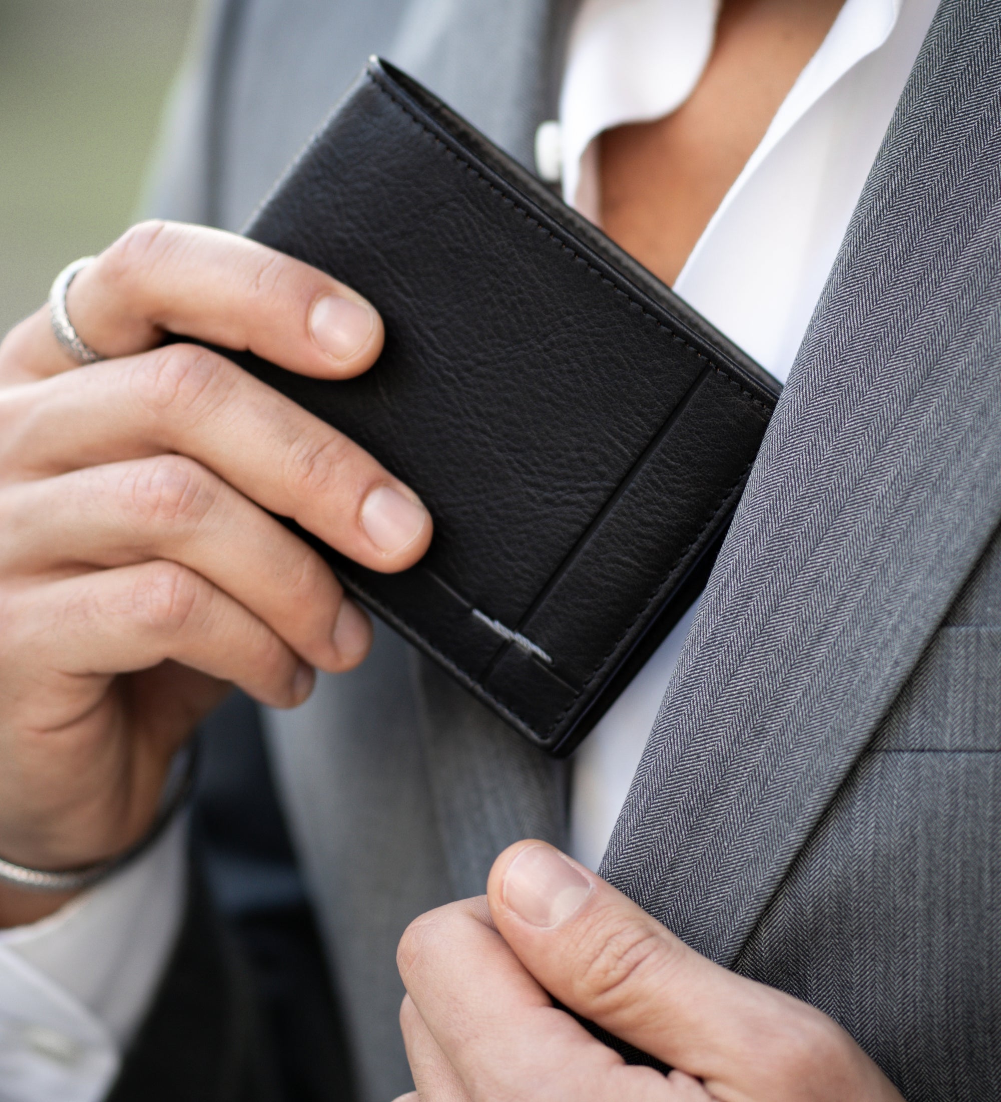 Leren bifold portemonnee - The Getaway