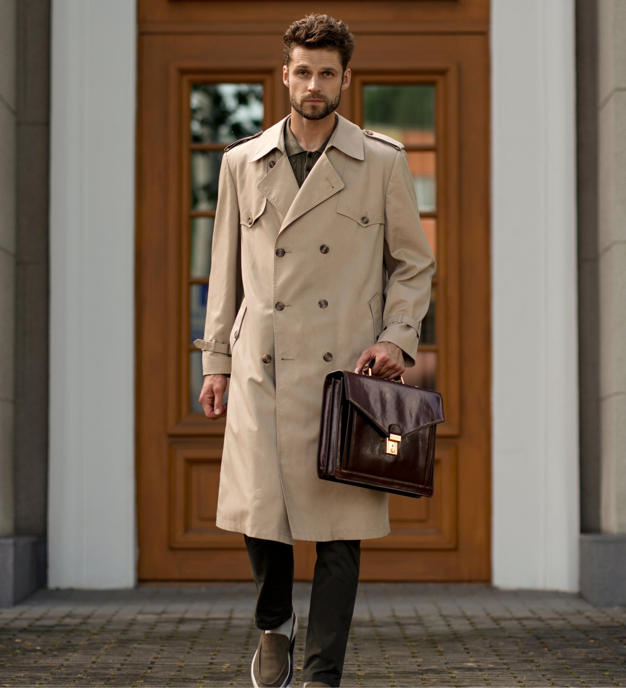 Klassiek design leren aktetas - The Magus