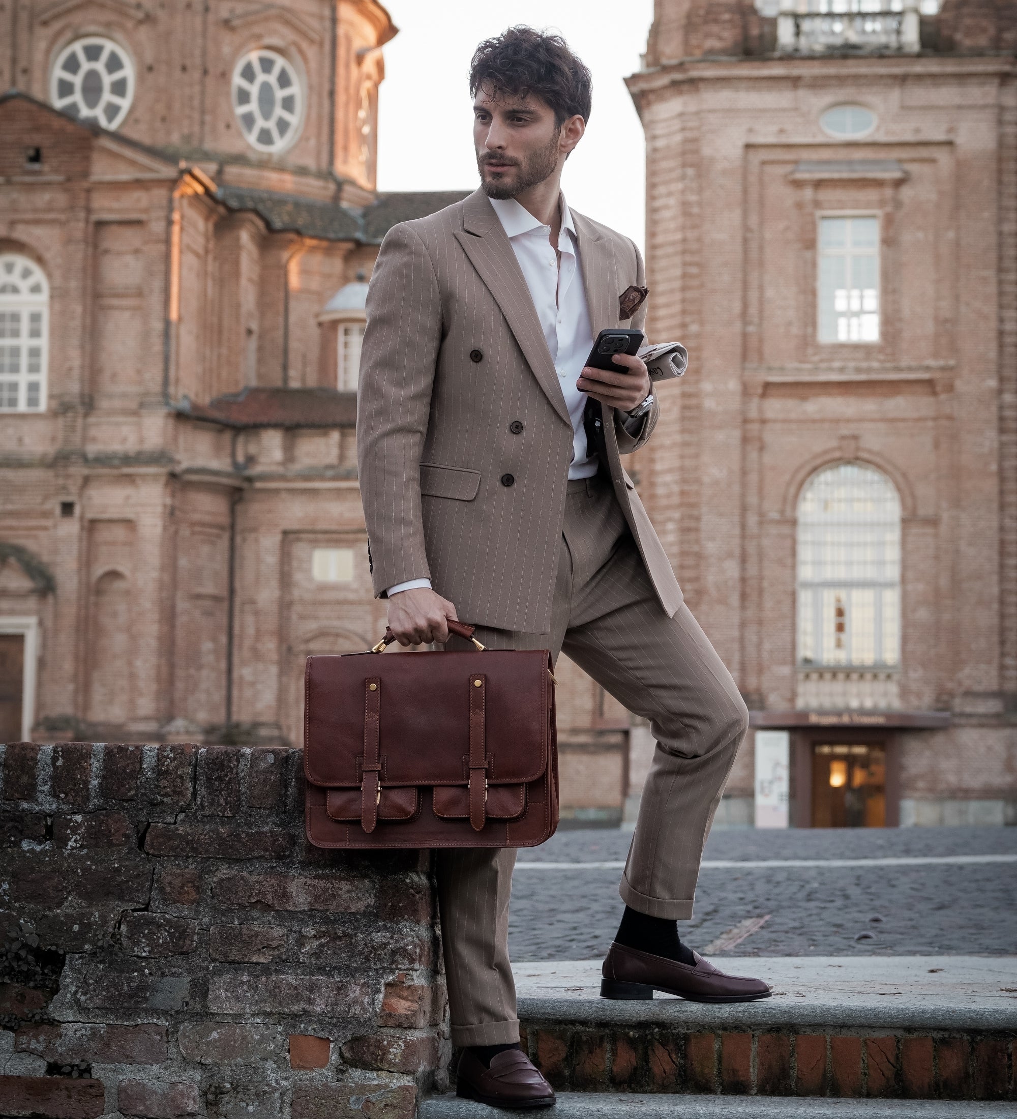 Leren aktetas rugtas - A Midsummer Night's Dream