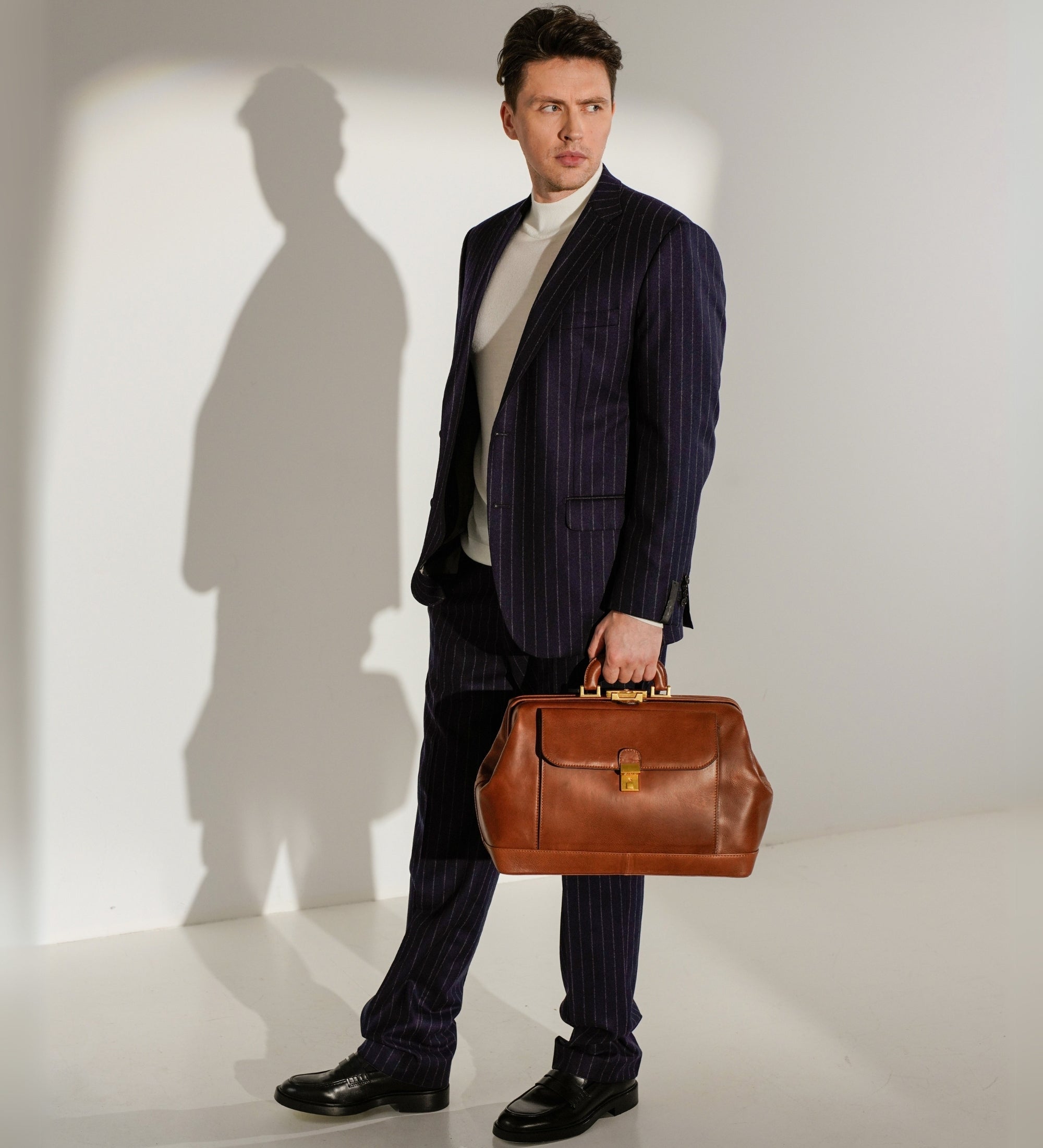 Grote Italiaanse leren dokterstas - Hamlet