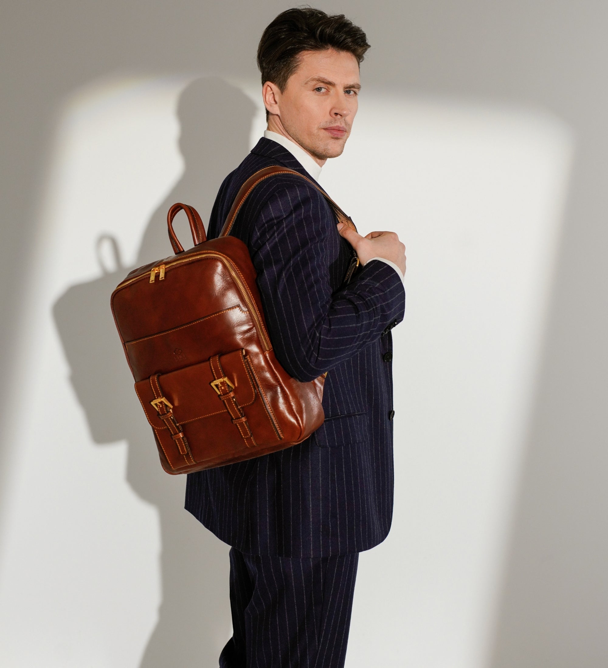 Grote leren rugtas voor heren - The Divine Comedy