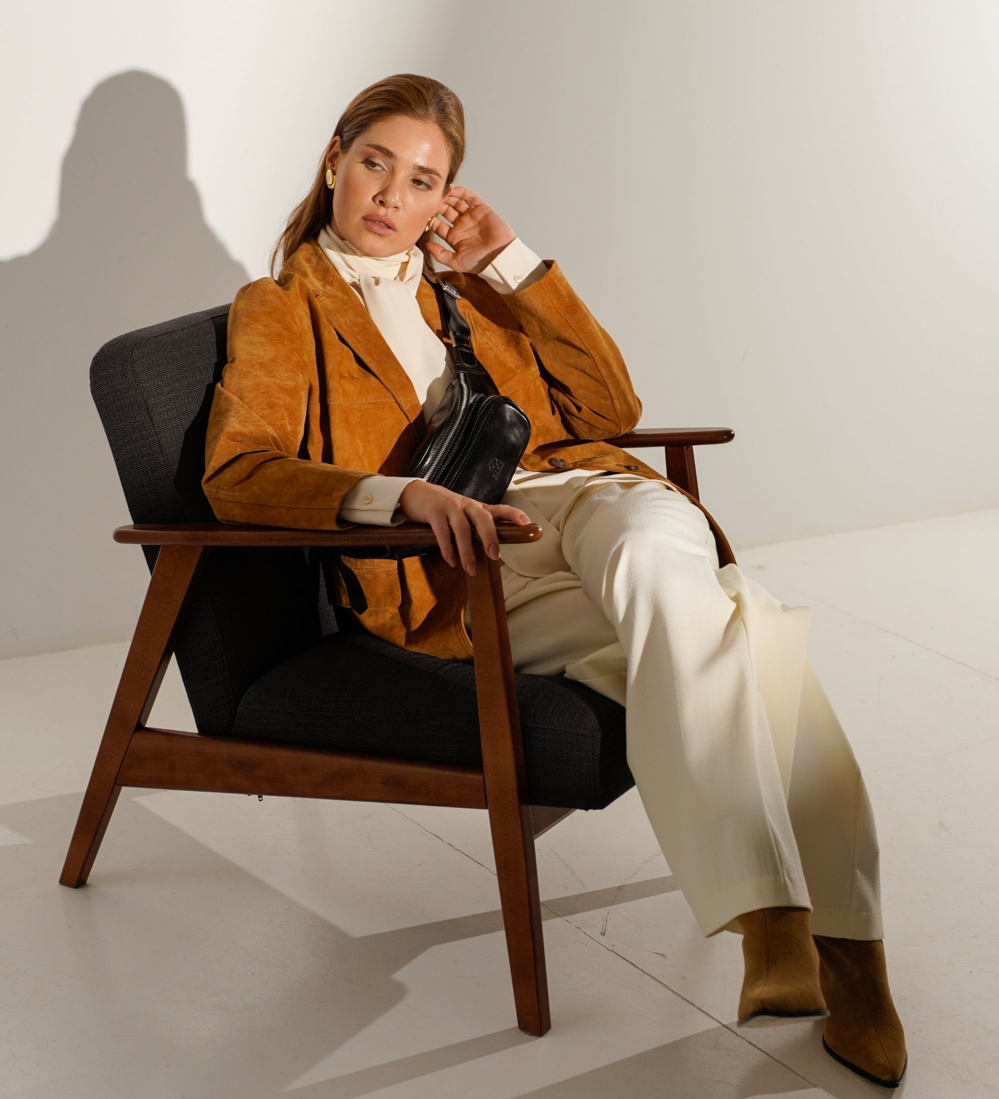 Leren sling bag heuptas voor dames - Independent People