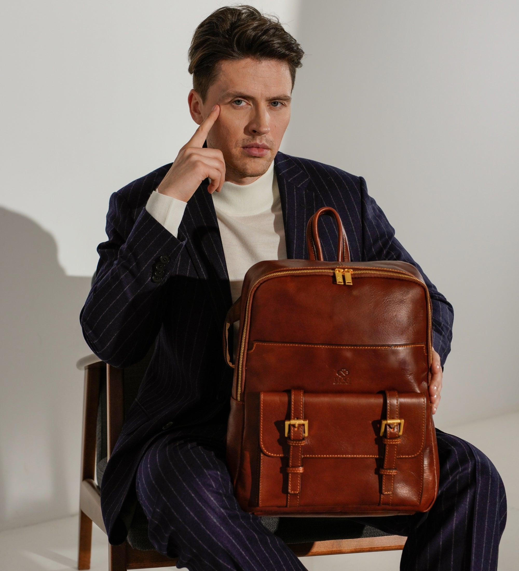 Grote leren rugtas voor heren - The Divine Comedy