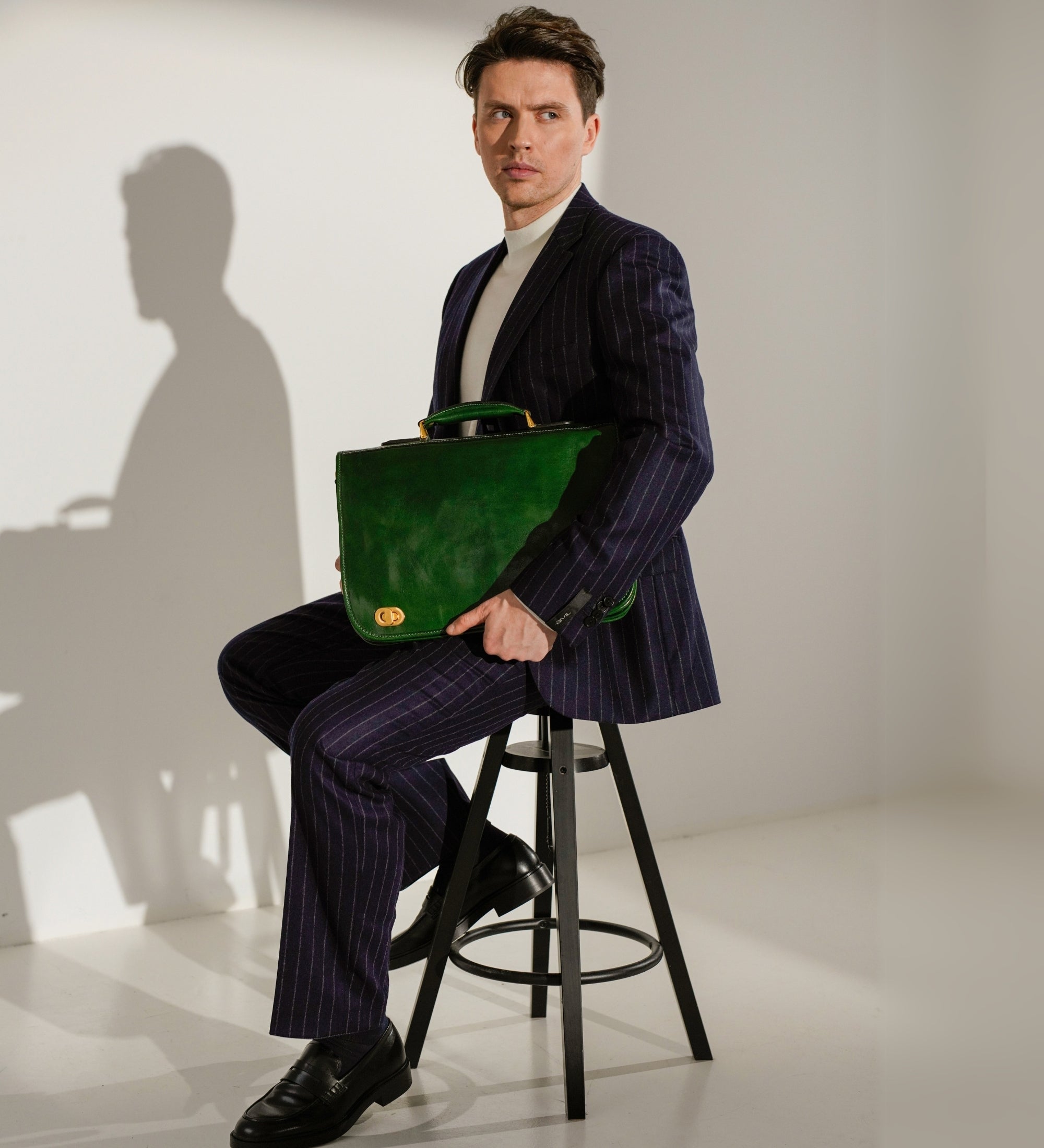 Leren aktetas laptoptas - Illusions