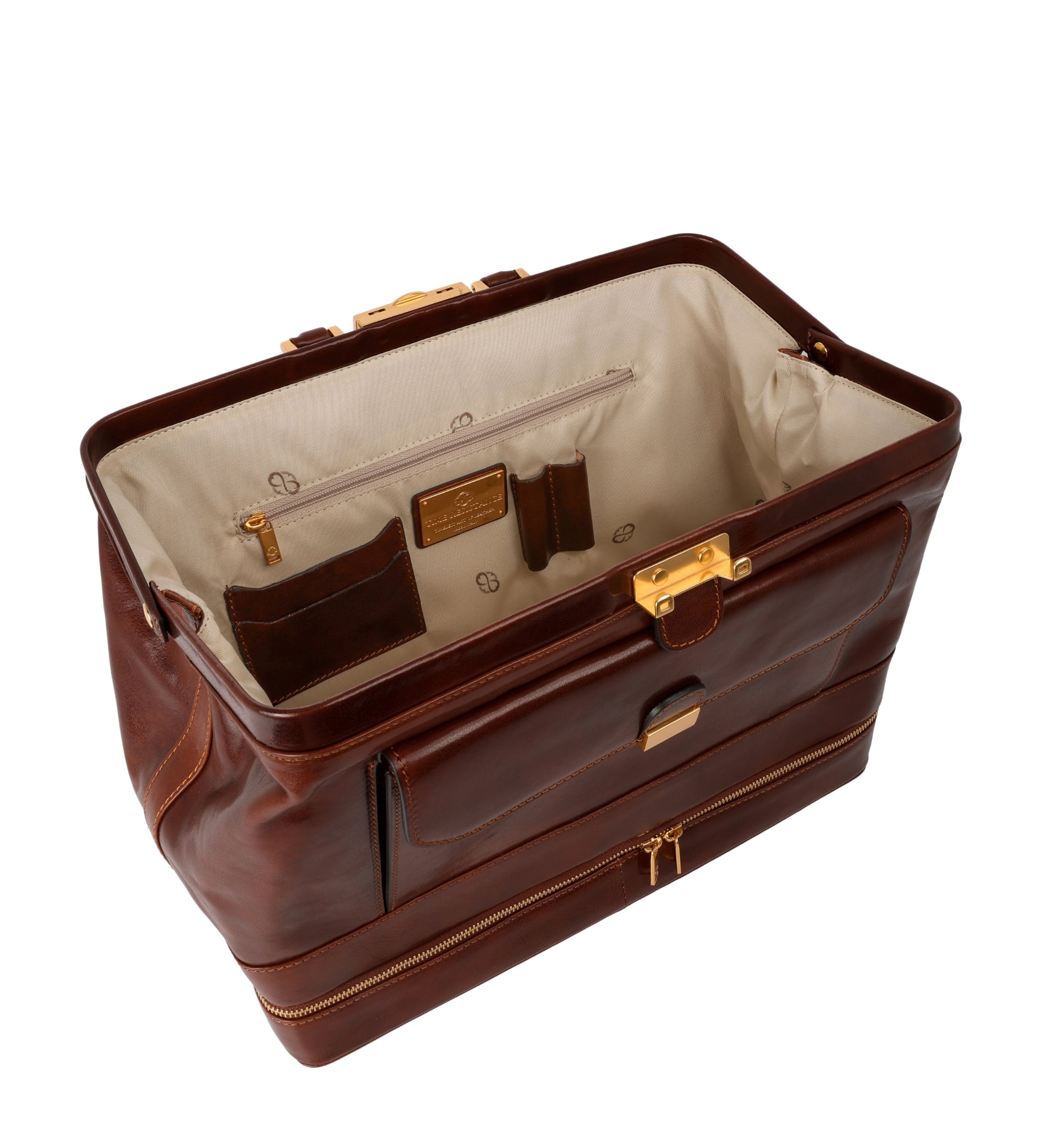 Grote Italiaanse leren dokterstas voor dames - The Master and Margarita