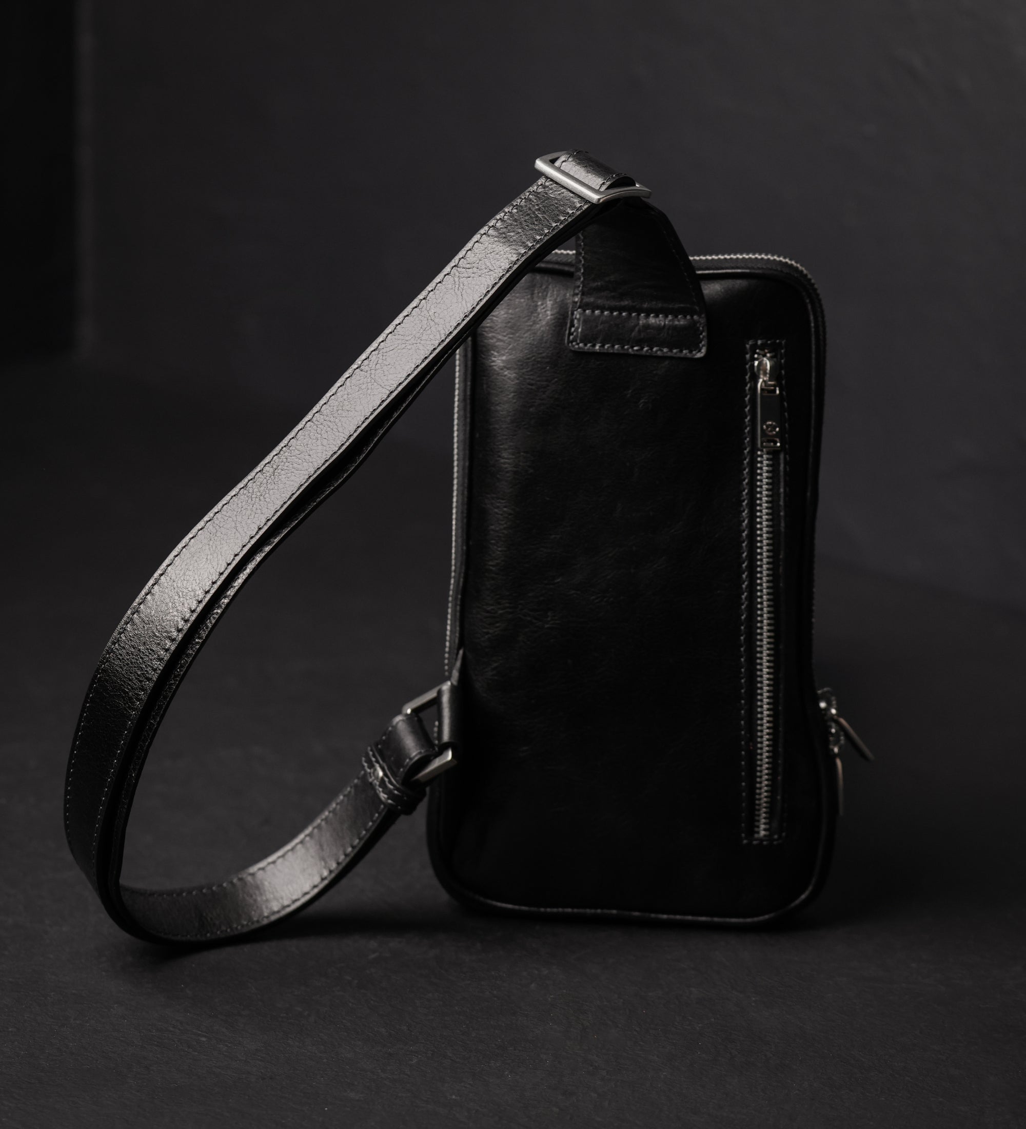 Leren sling bag borsttas - Kim