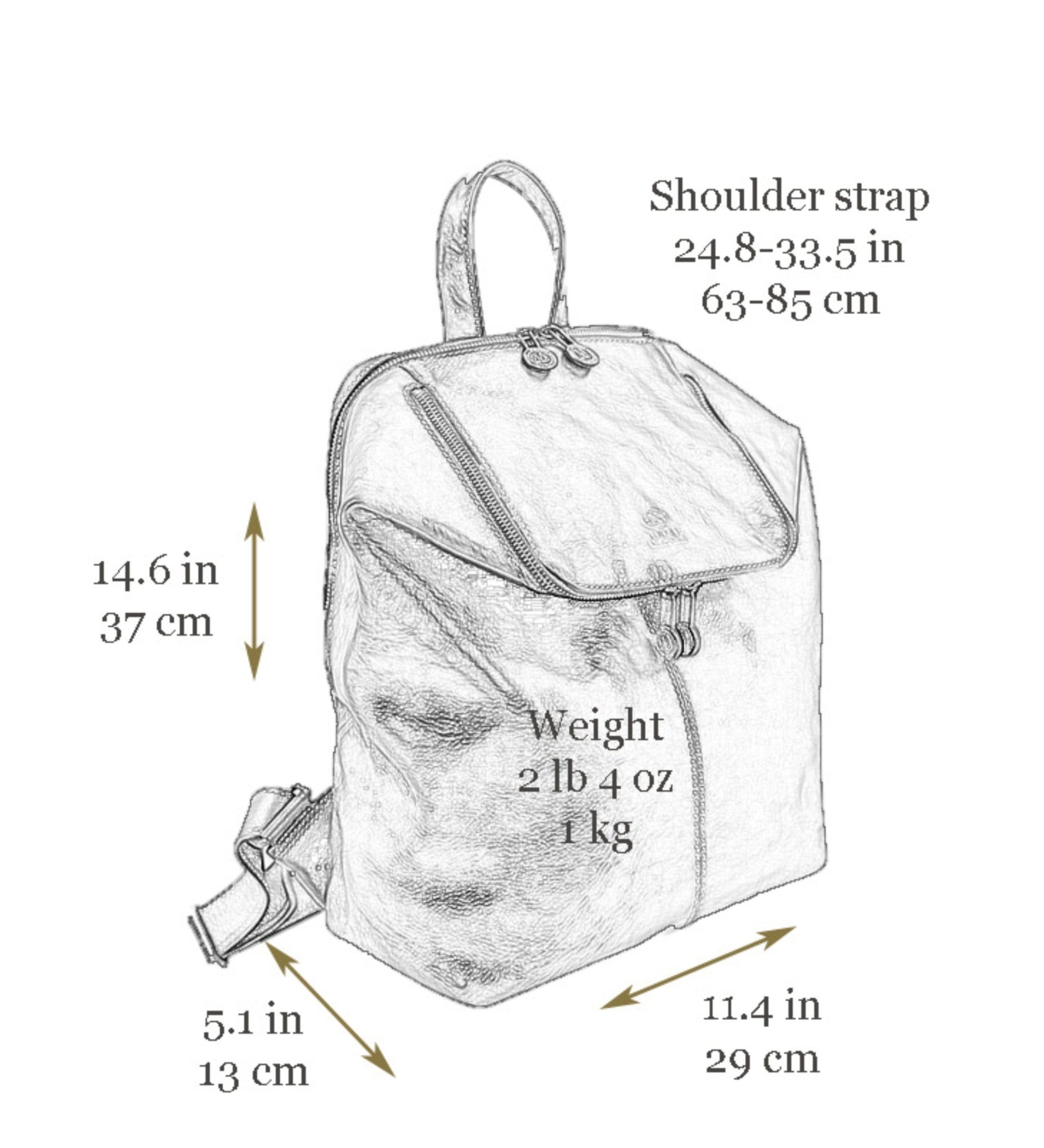 Leren rugtas voor dames - A Bend in the River