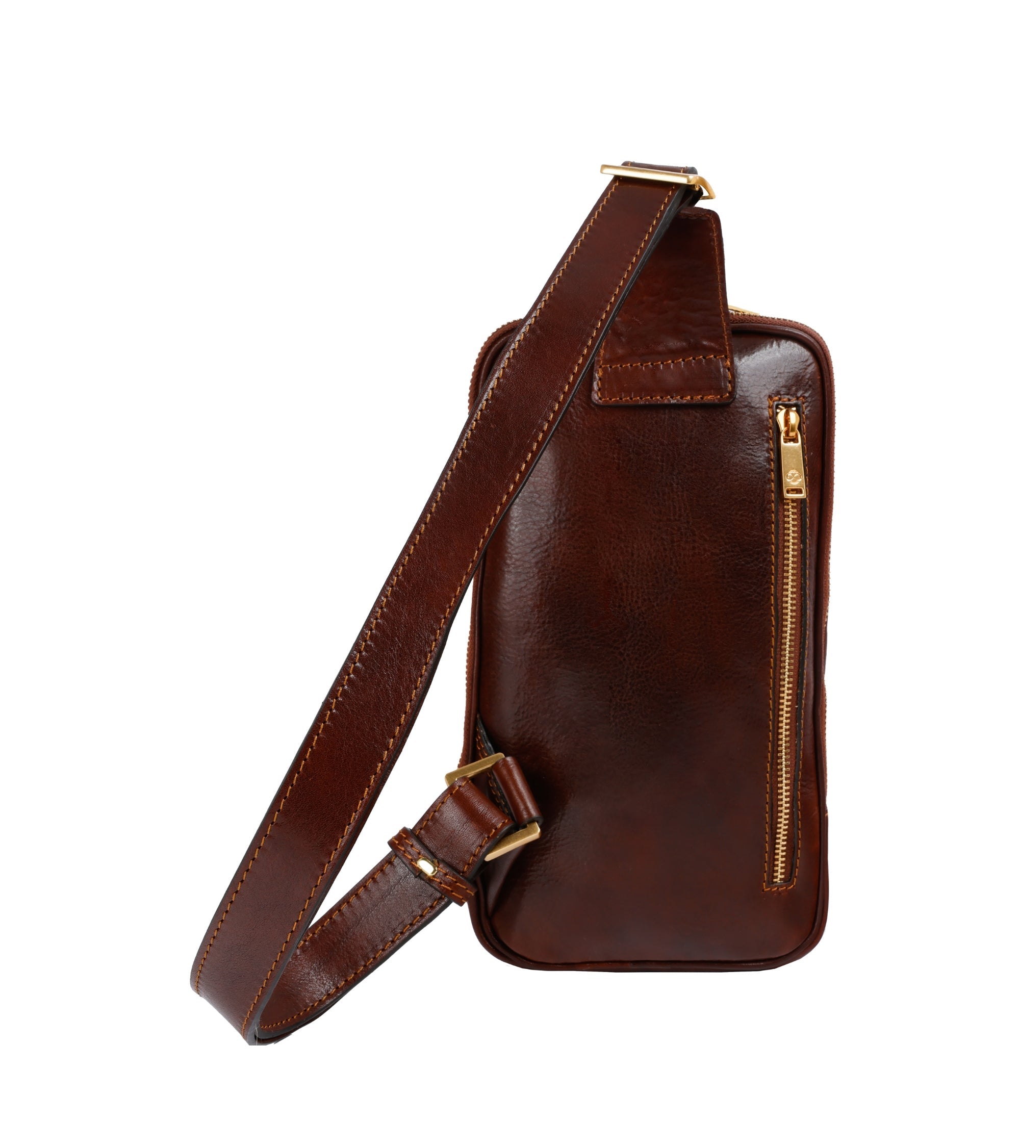 Leren sling bag borsttas - Kim
