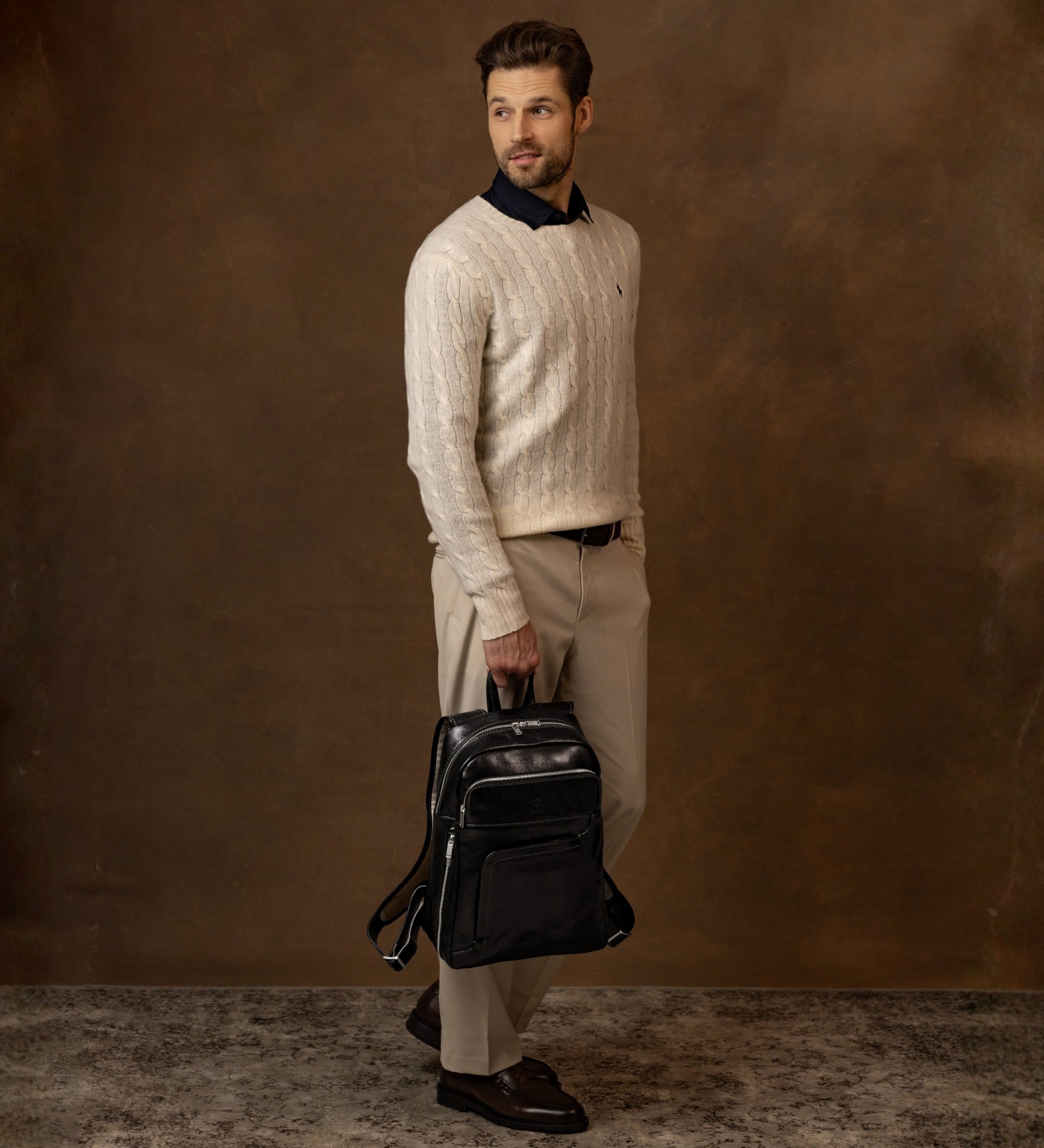 Grote leren rugtas - L.A. Confidential