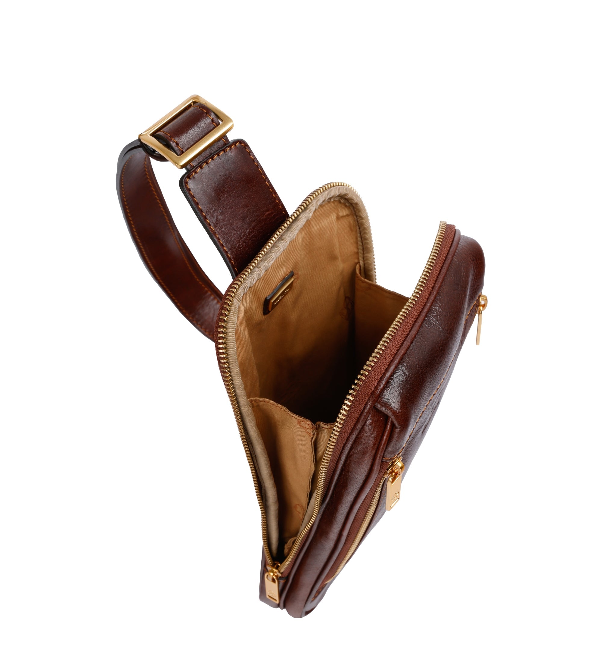 Leren sling bag borsttas - Kim