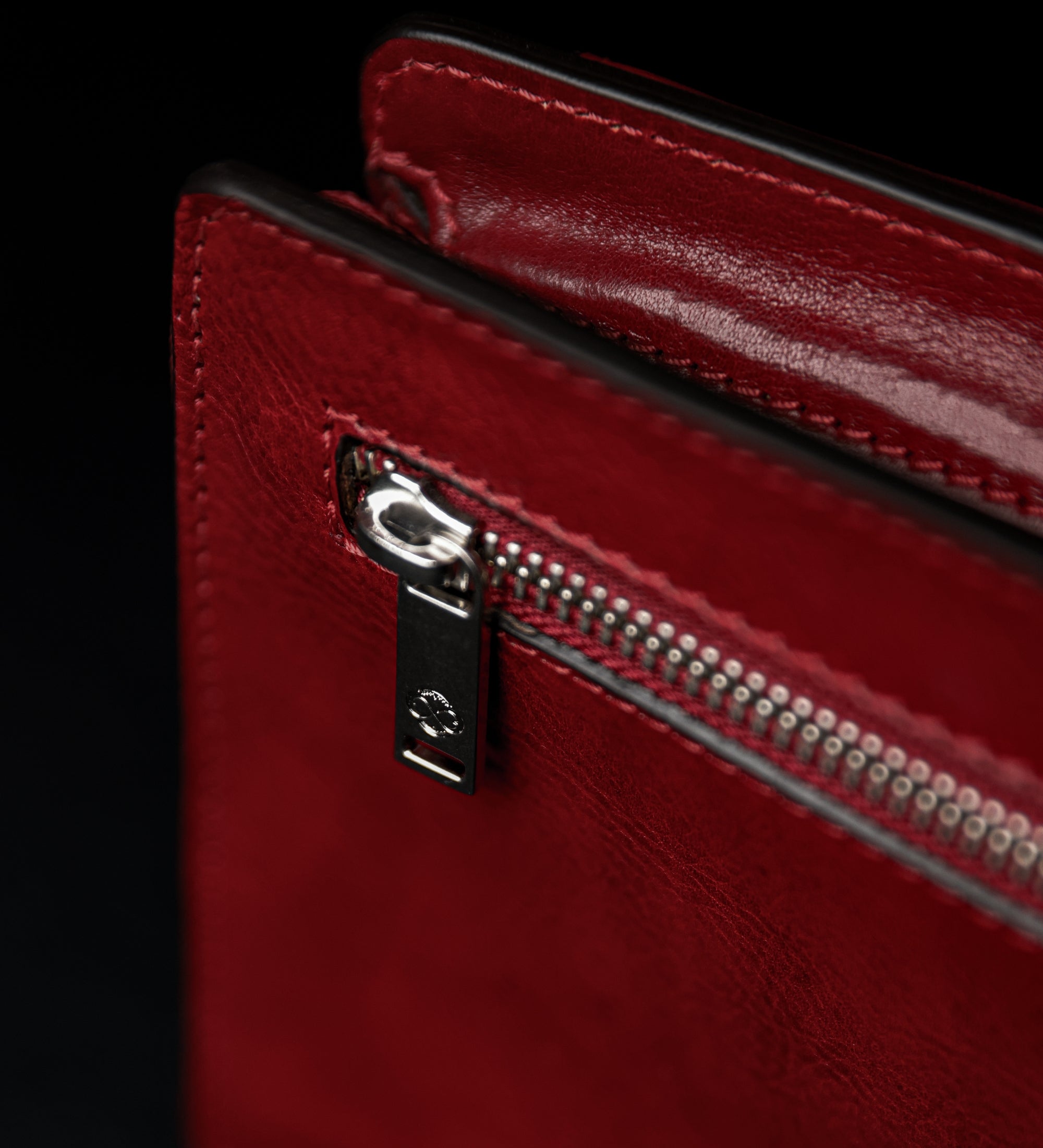 Leren clutch compacte handtas - Decameron